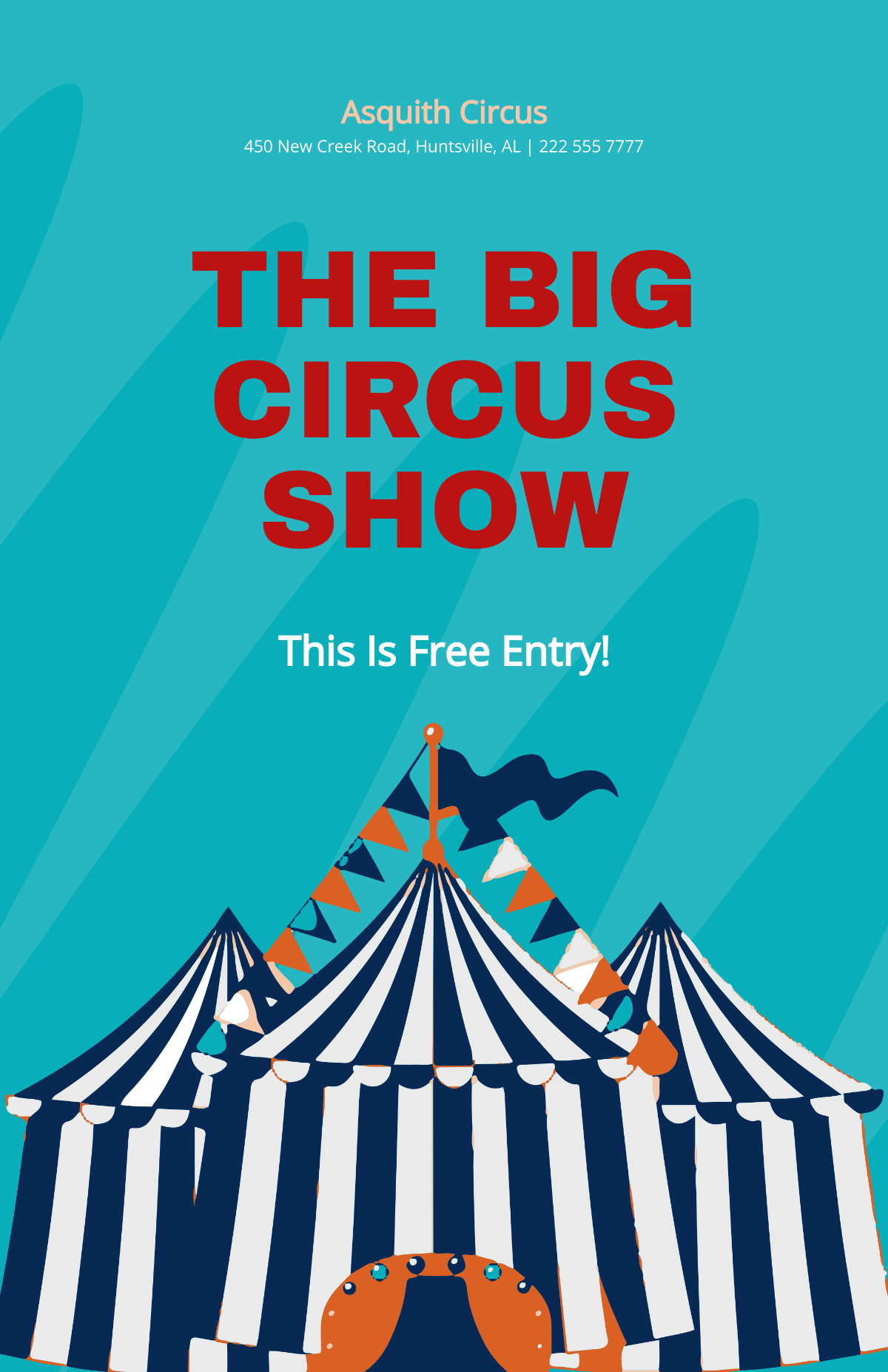 Free Old School Circus Poster Template