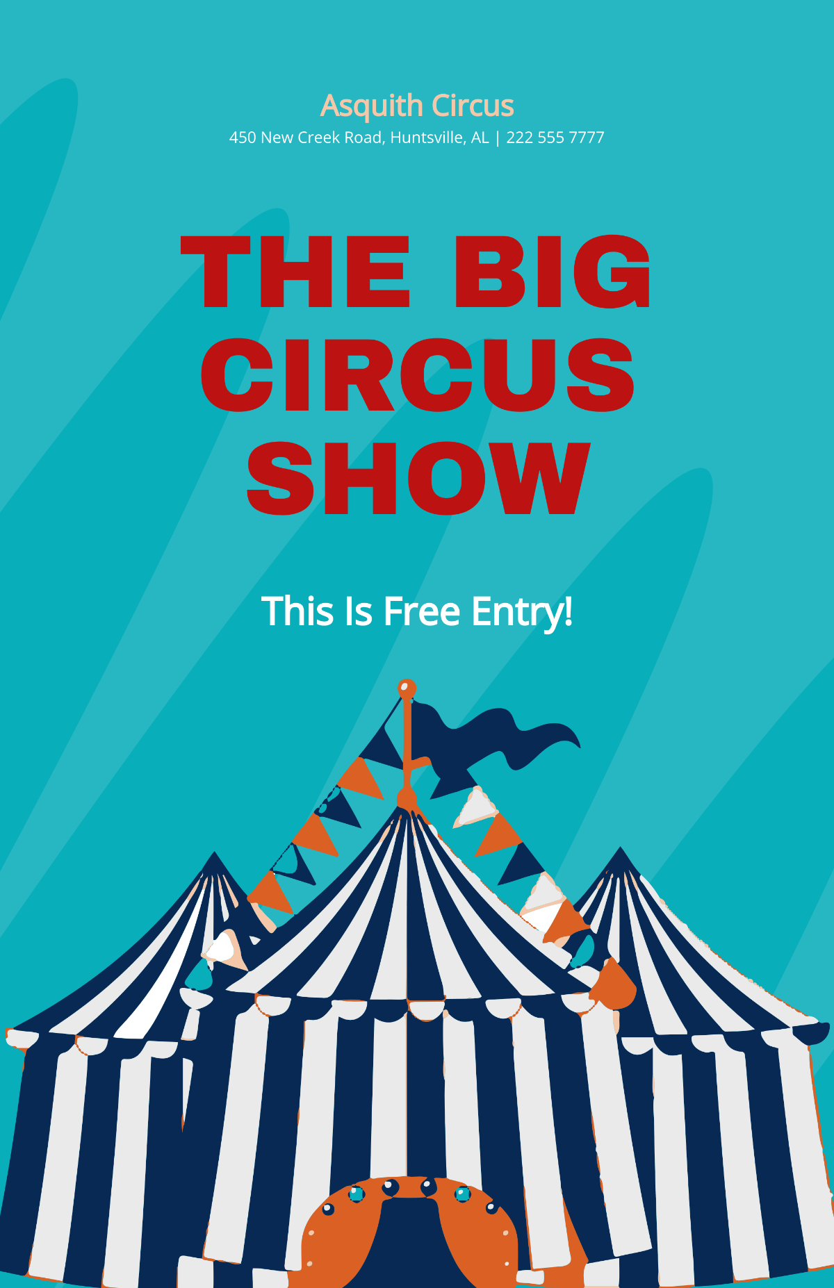 Old School Circus Poster Template - Edit Online & Download