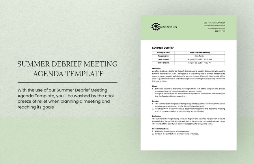 meeting agenda template google doc