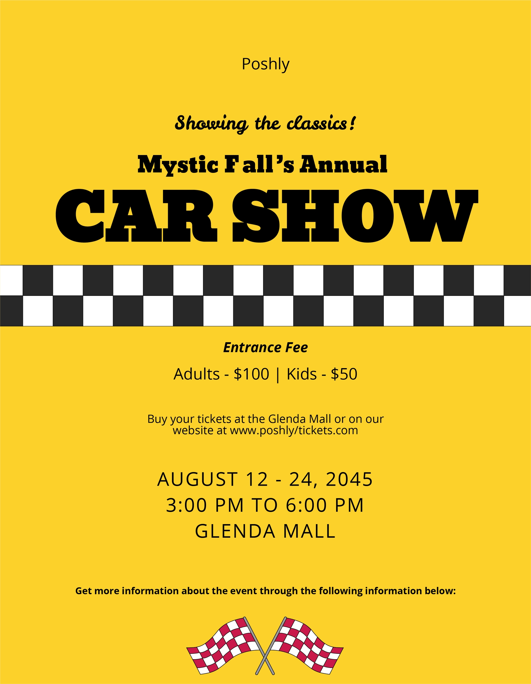 Editable Car Show Flyer Templates in Google Docs to Download