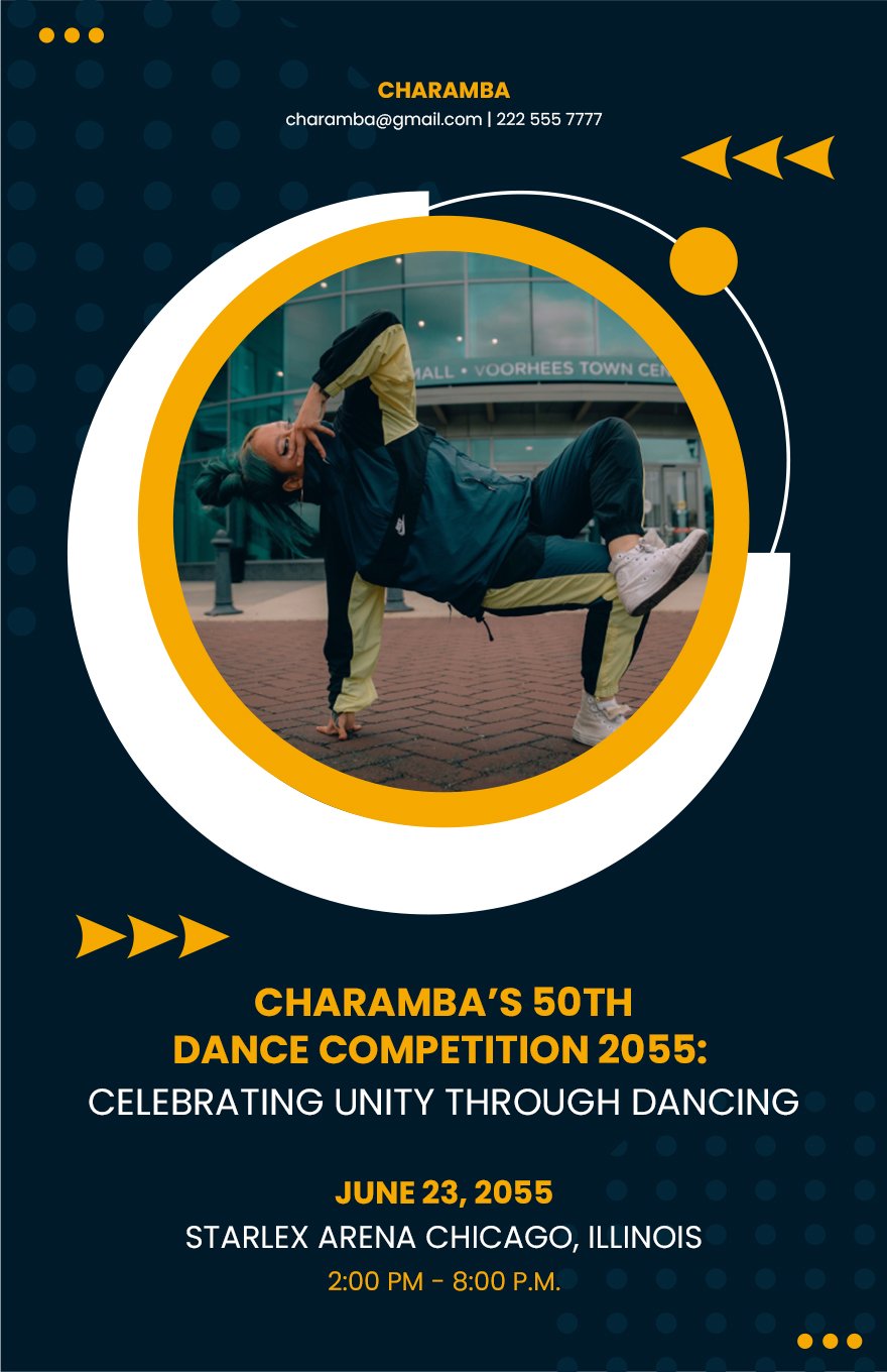 Dance Competition Poster Template