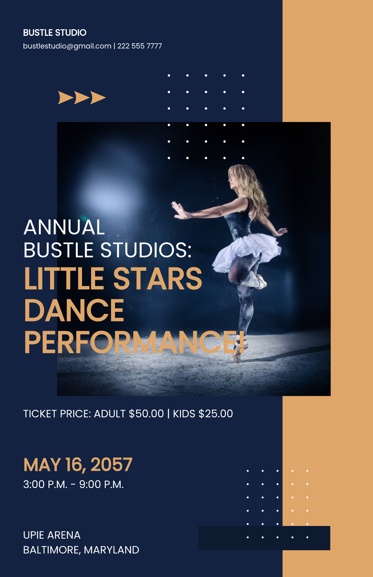 Free Dance Performance Poster Template