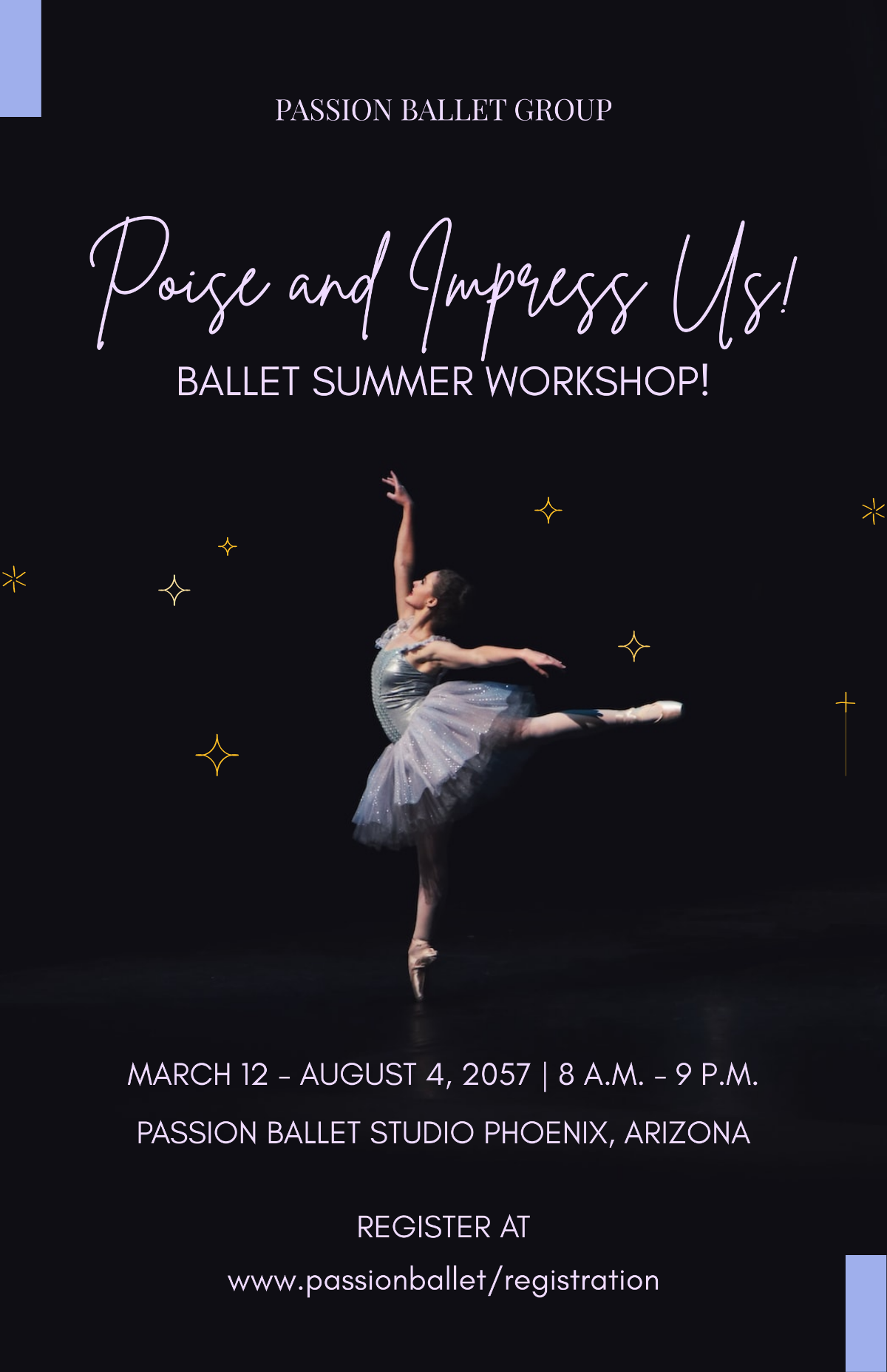 Free Dance Workshop Poster Template