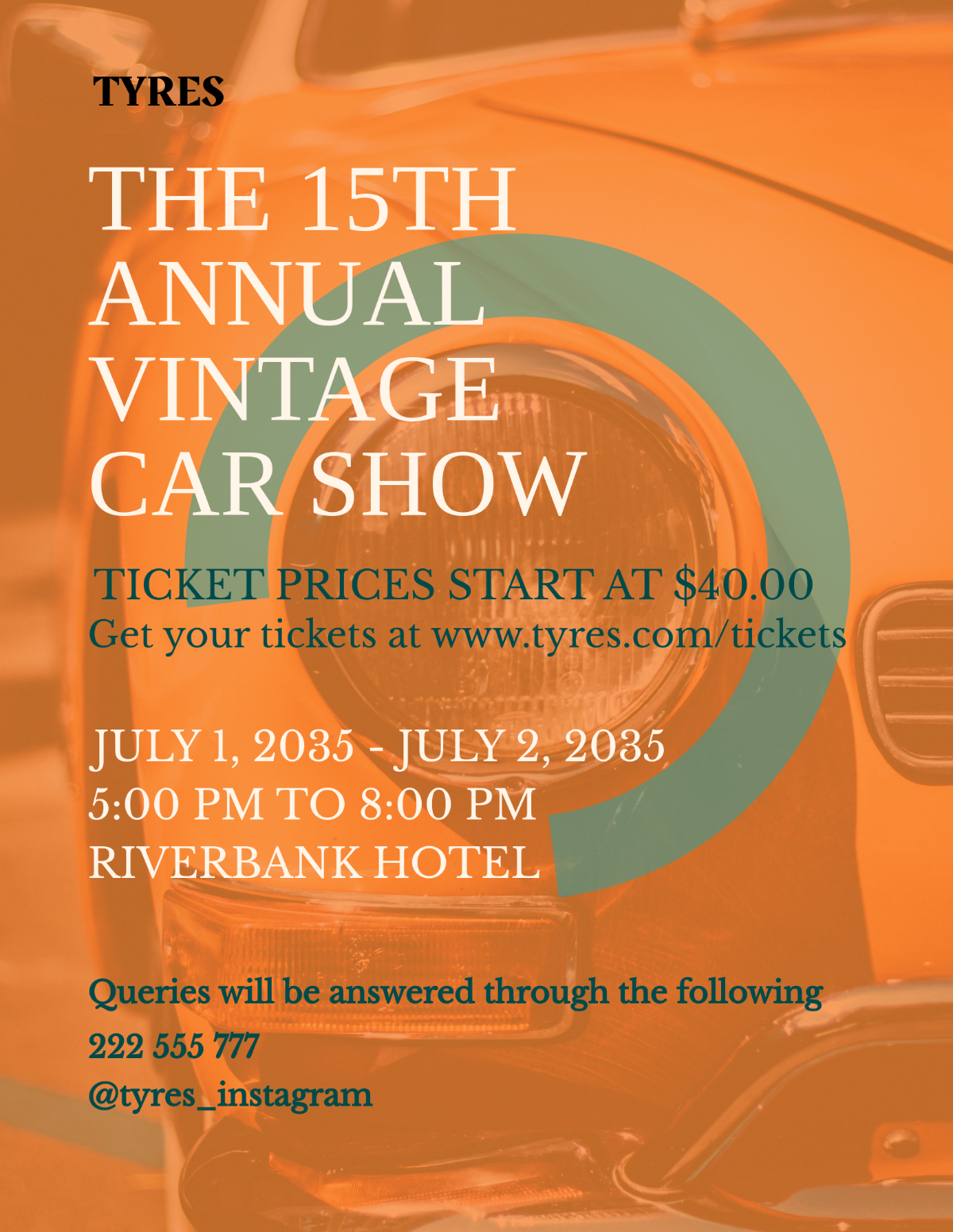 Retro Car Show Flyer