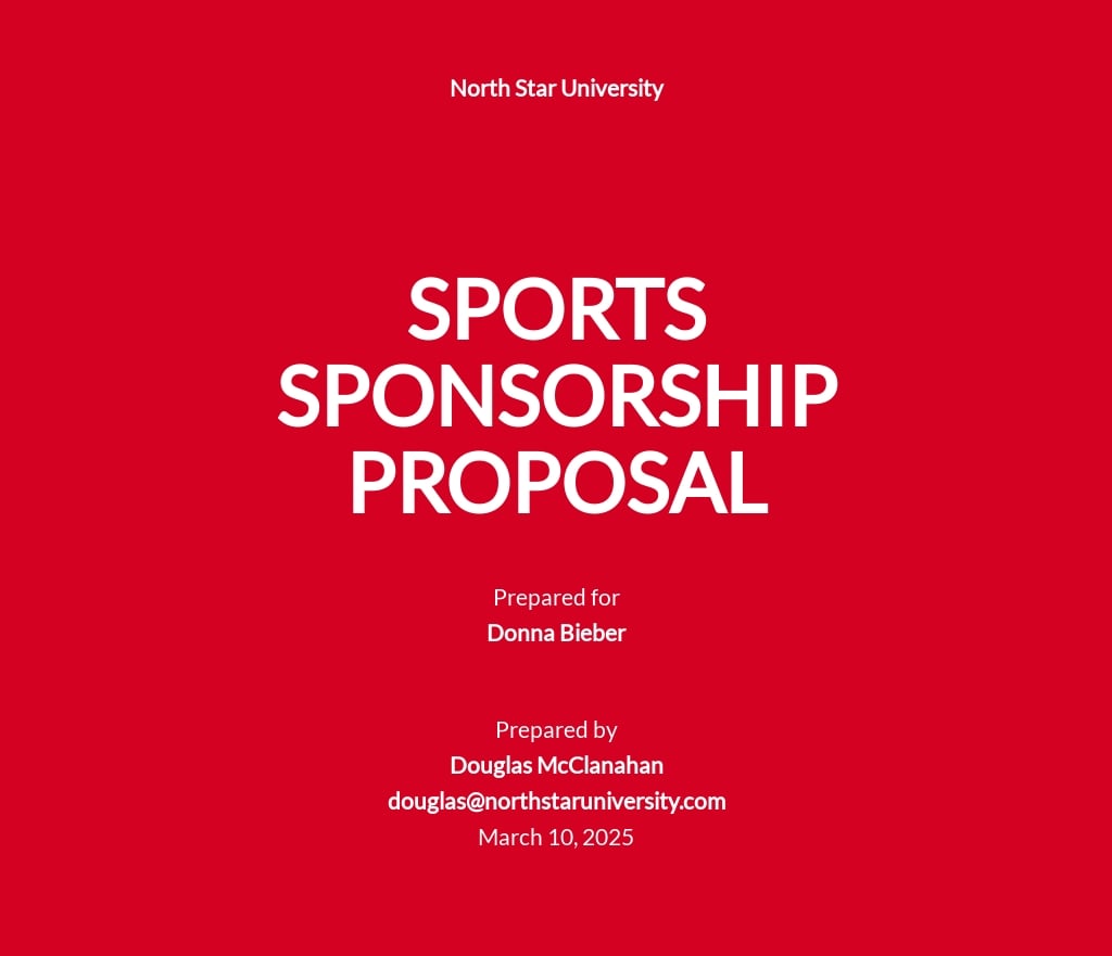FREE Sports Proposal Templates in PDF Template net