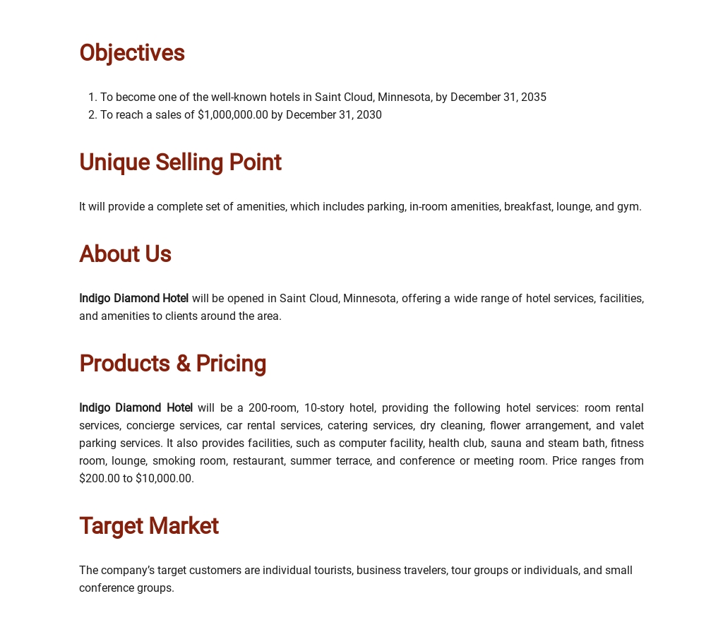 hotel-marketing-plan-template-lovely-10-hotel-sales-plan-examples-pdf