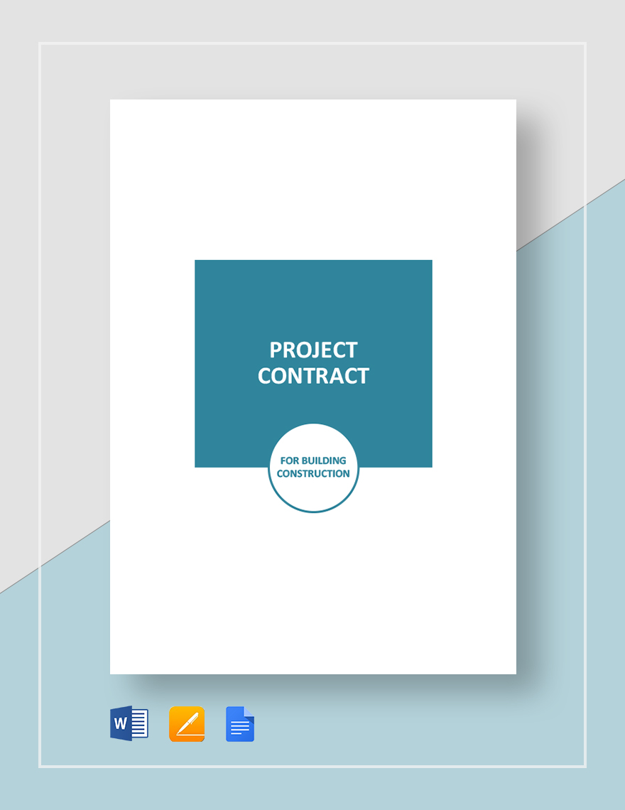 Project Contract Template in Word, Google Docs, Apple Pages