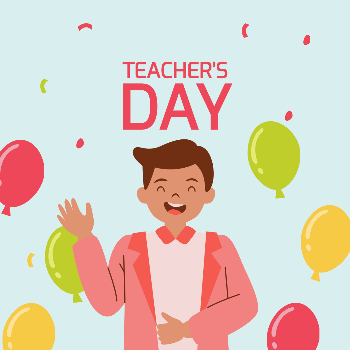 Free Teacher's Day Vector Template