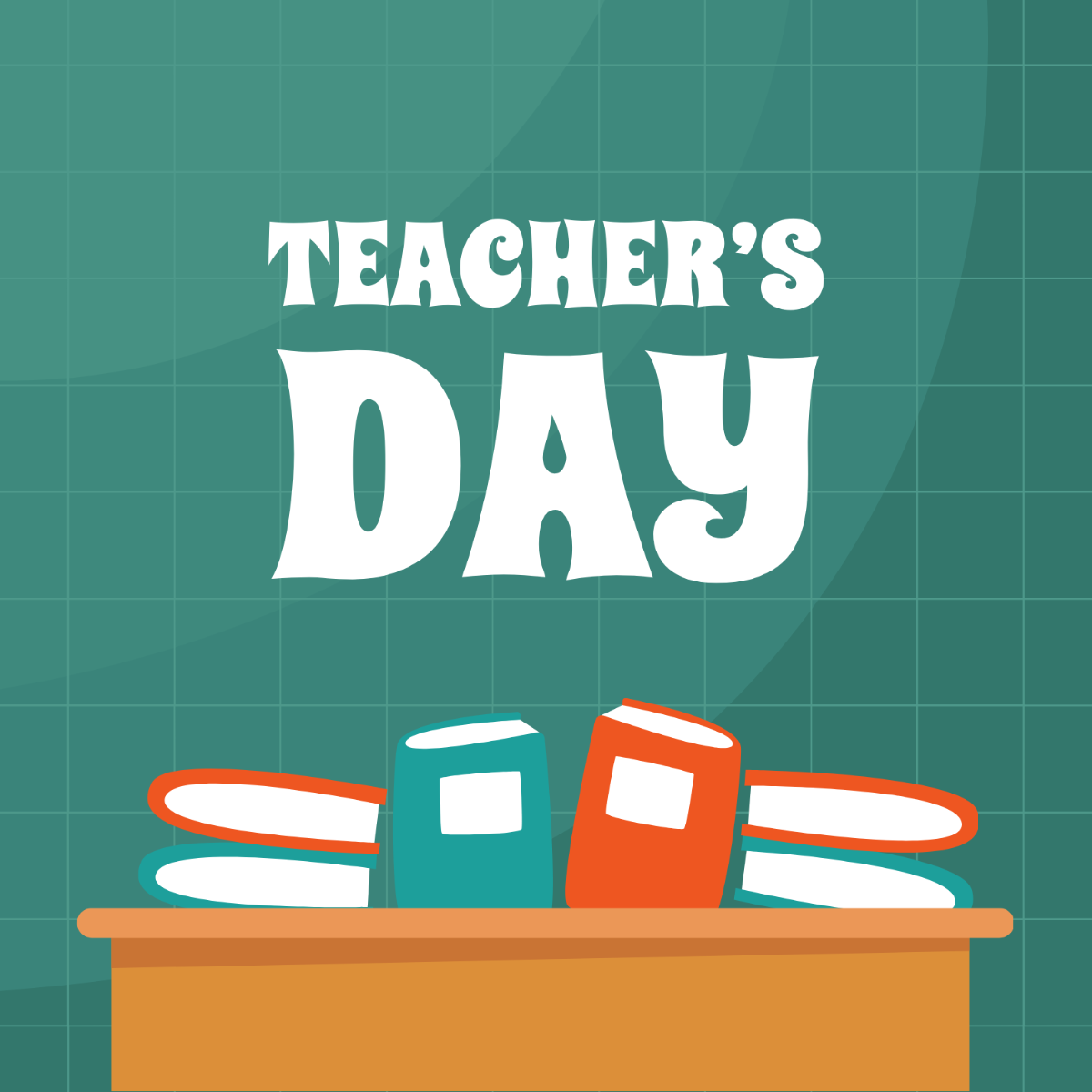 Free Teacher's Day Illustrator Template