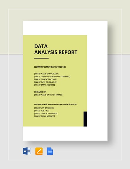 analytical report example