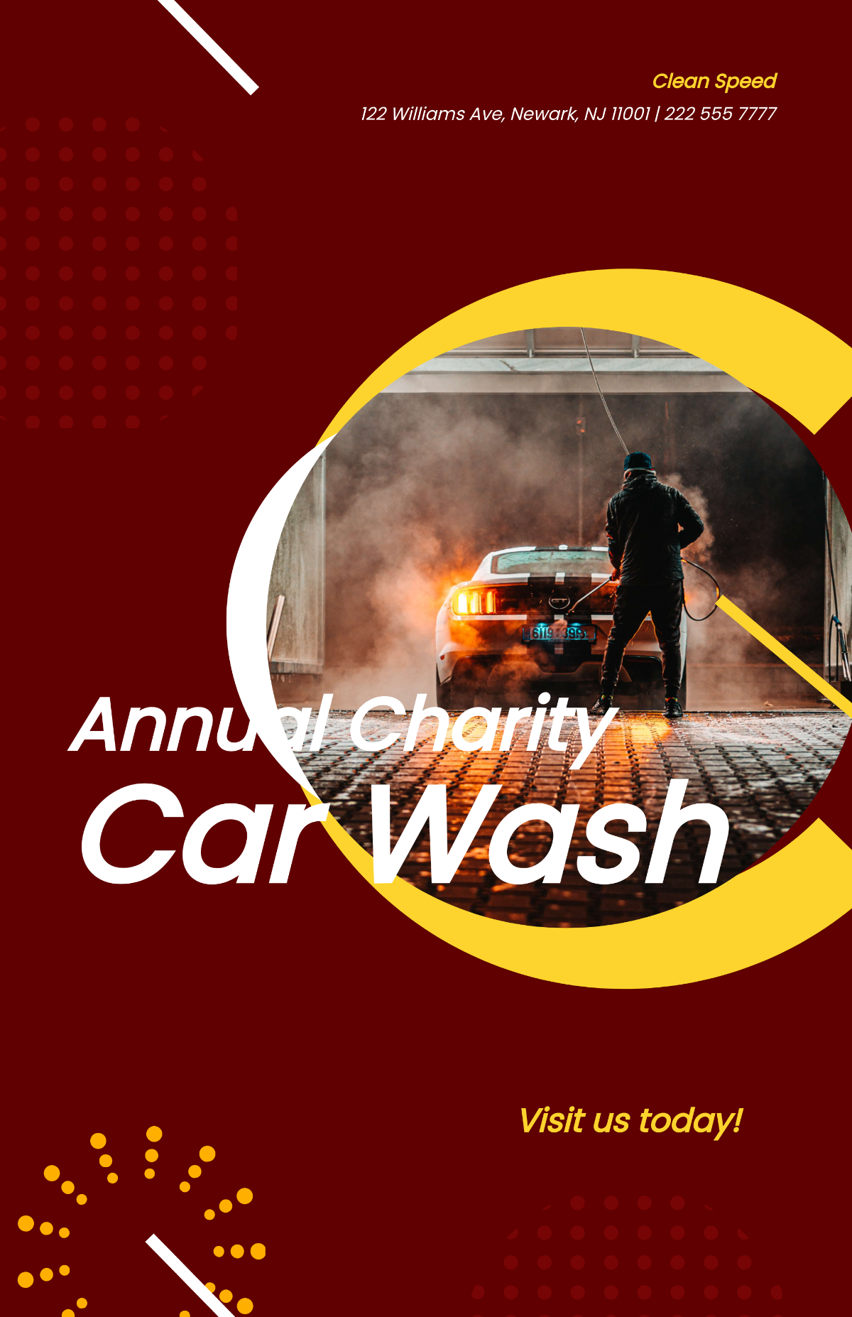 Charity Car Wash Poster Template