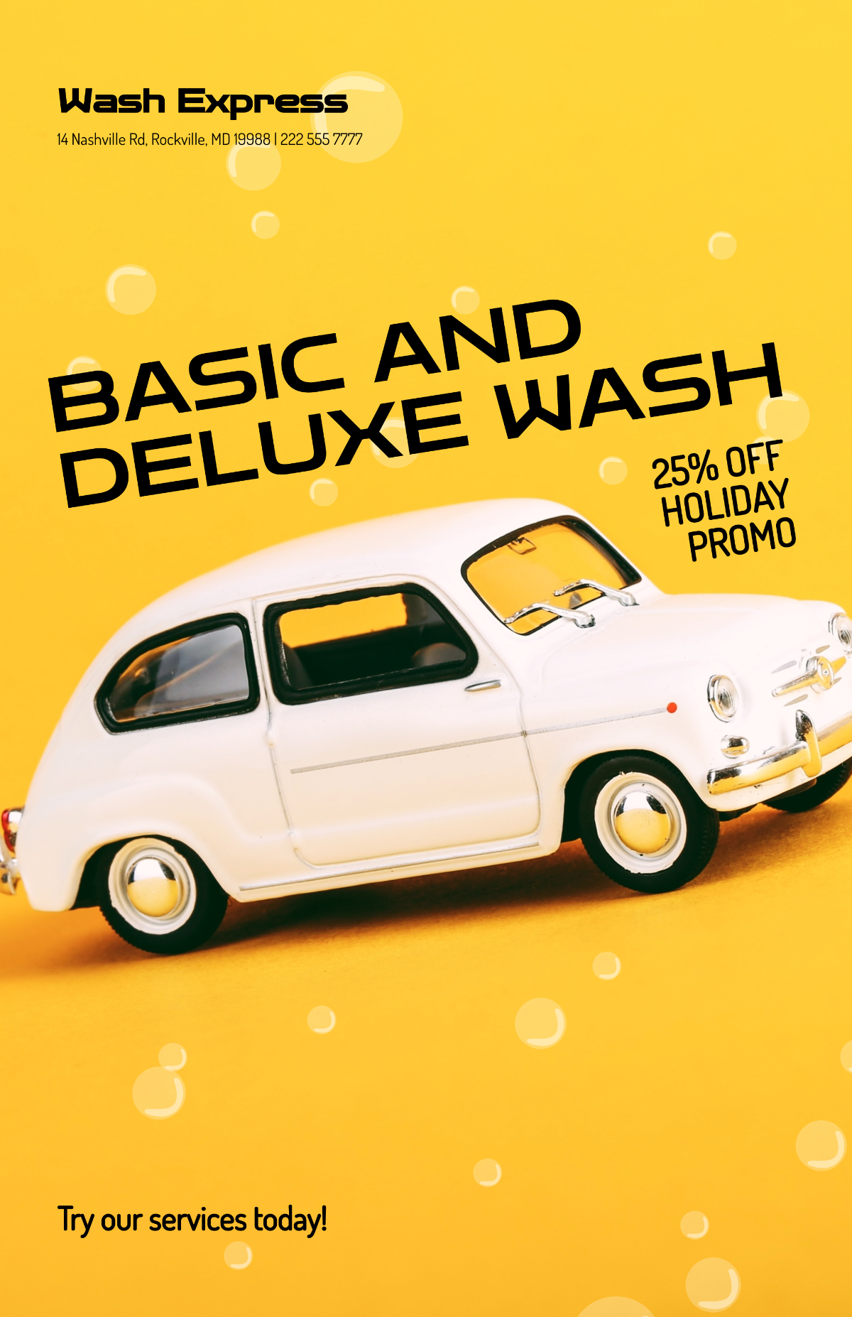 Car Wash Promo Poster