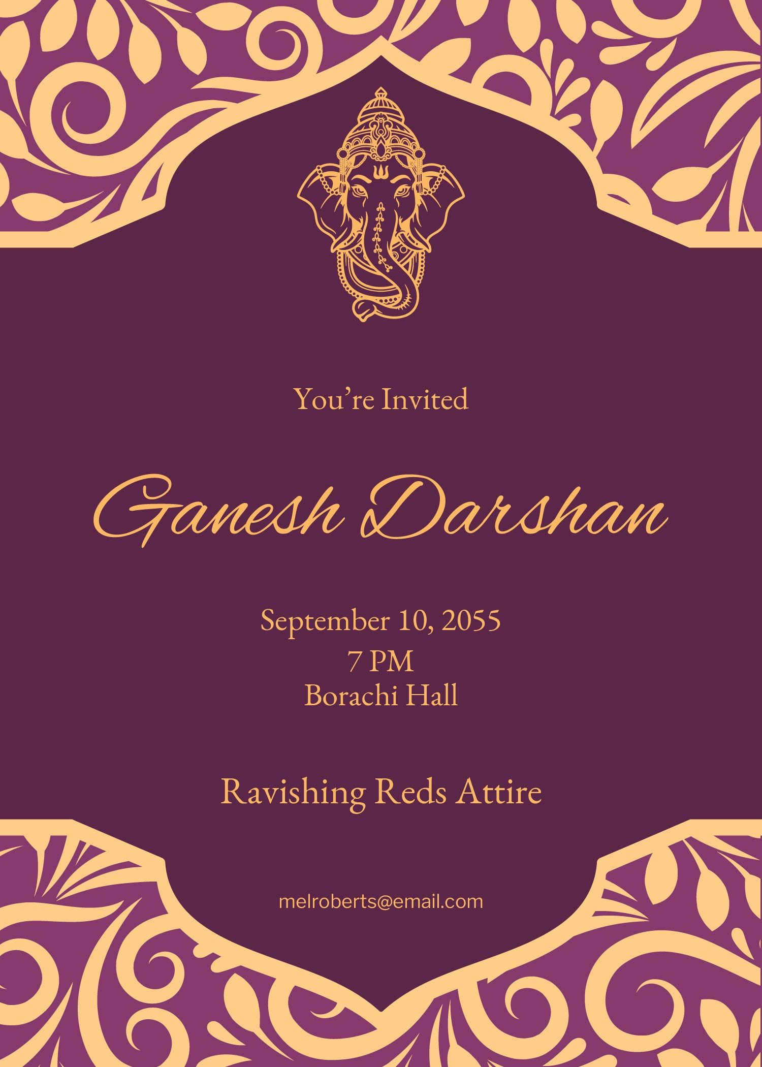 Wedding Invitation Card Ganesha Vector Art Illustration Background  Greeting Religion Year Background Image for Free Download