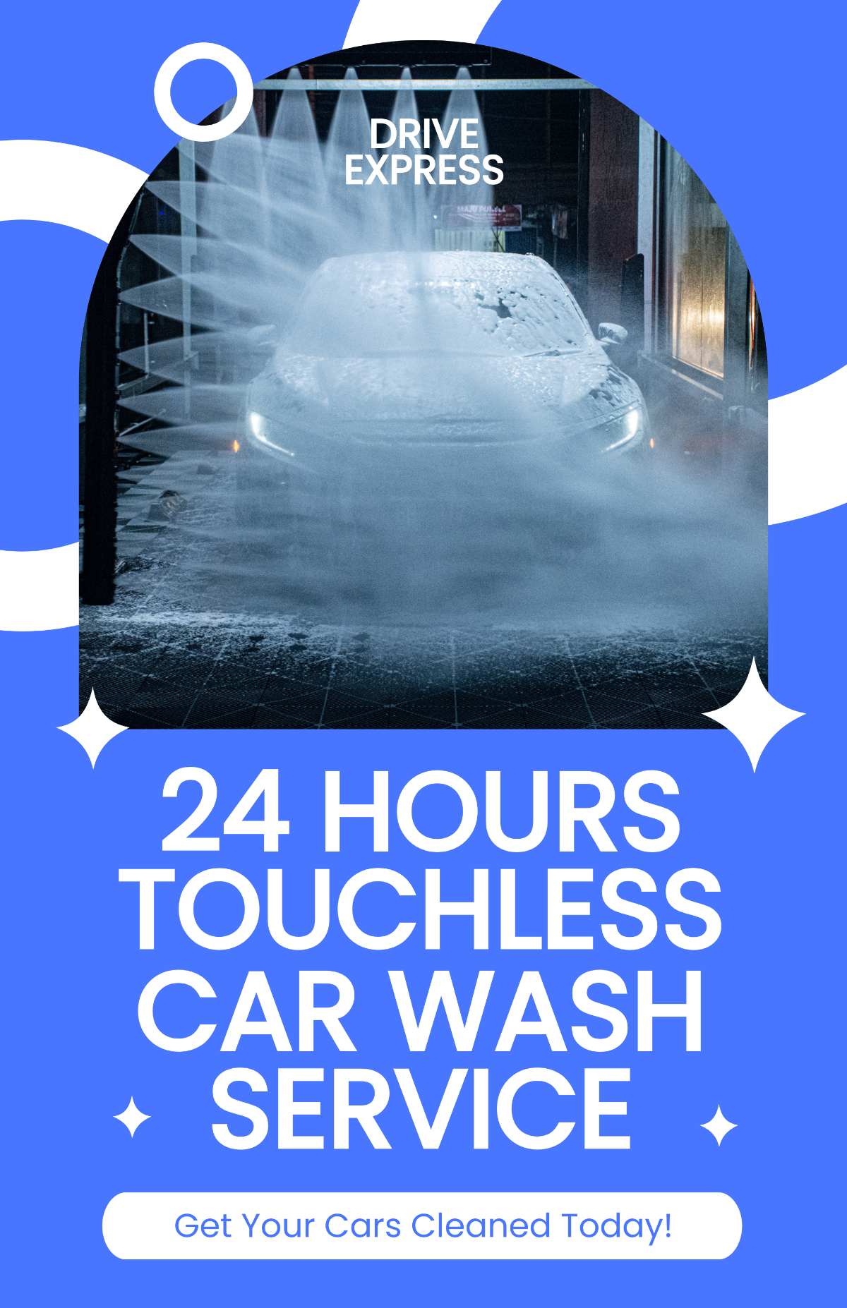 Photo Car Wash Poster Template