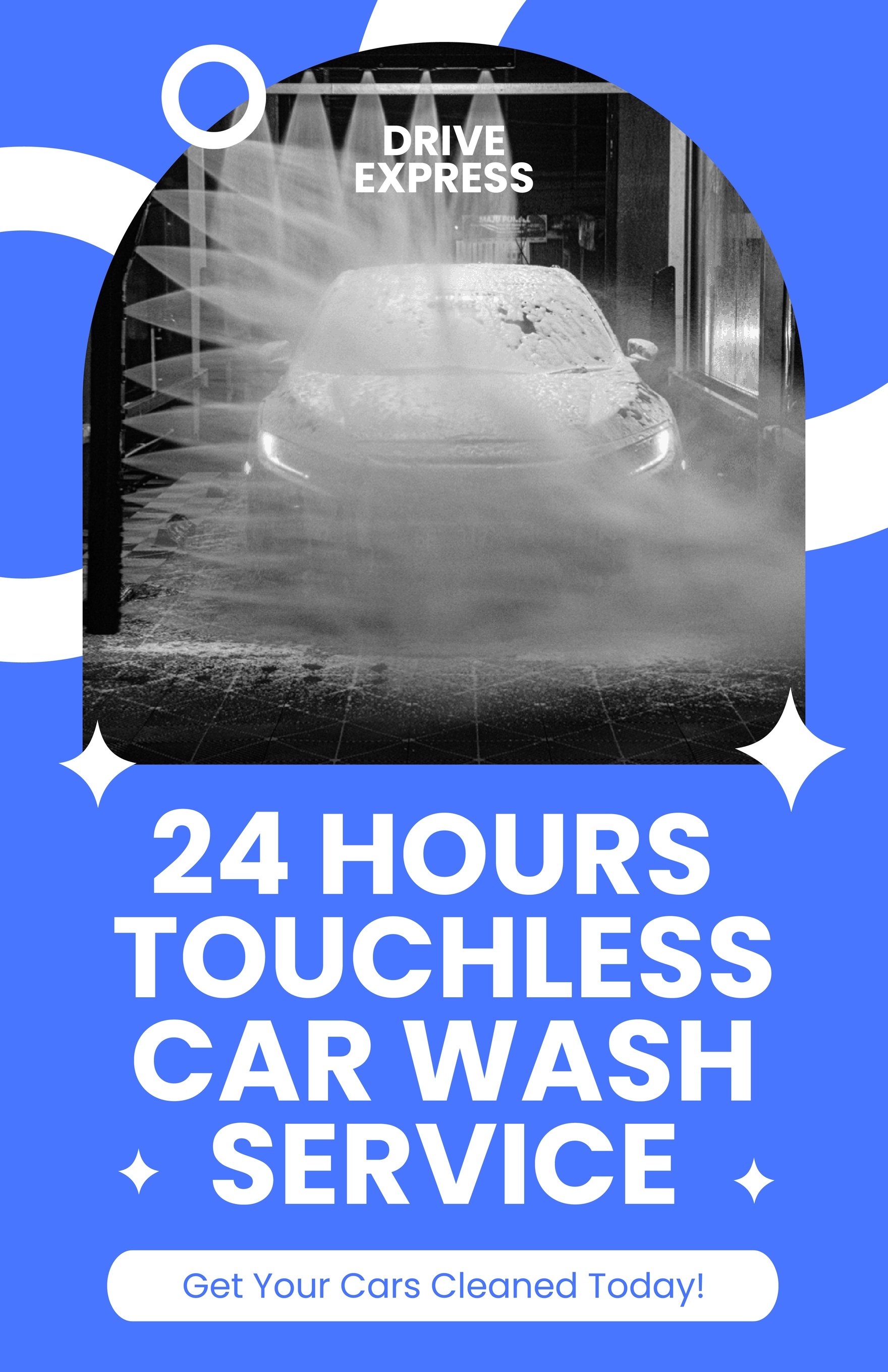 Free Photo Car Wash Poster Template
