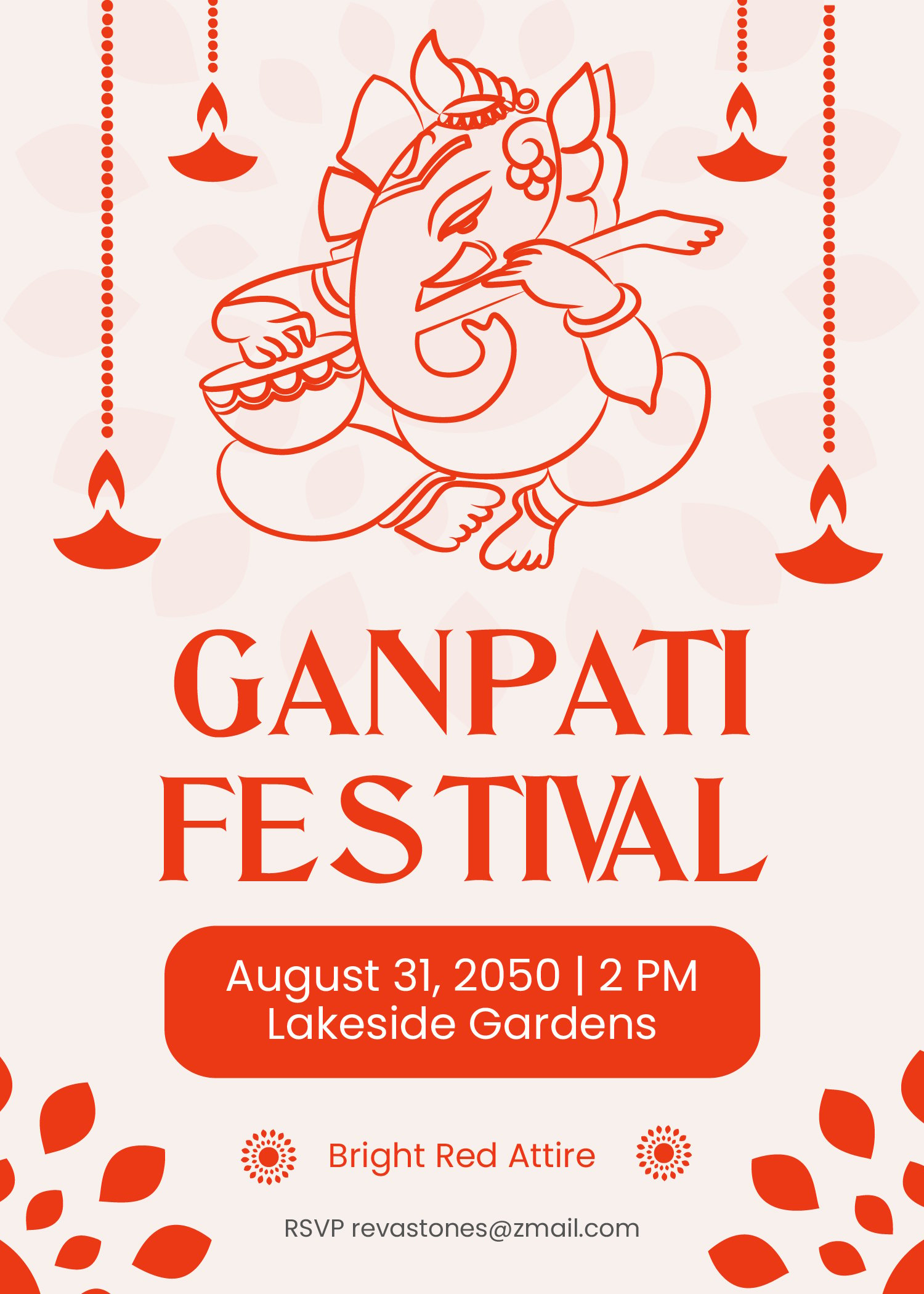 Ganpati Invitation Template
