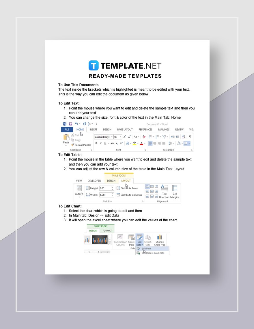 Business Data Analysis Report Template