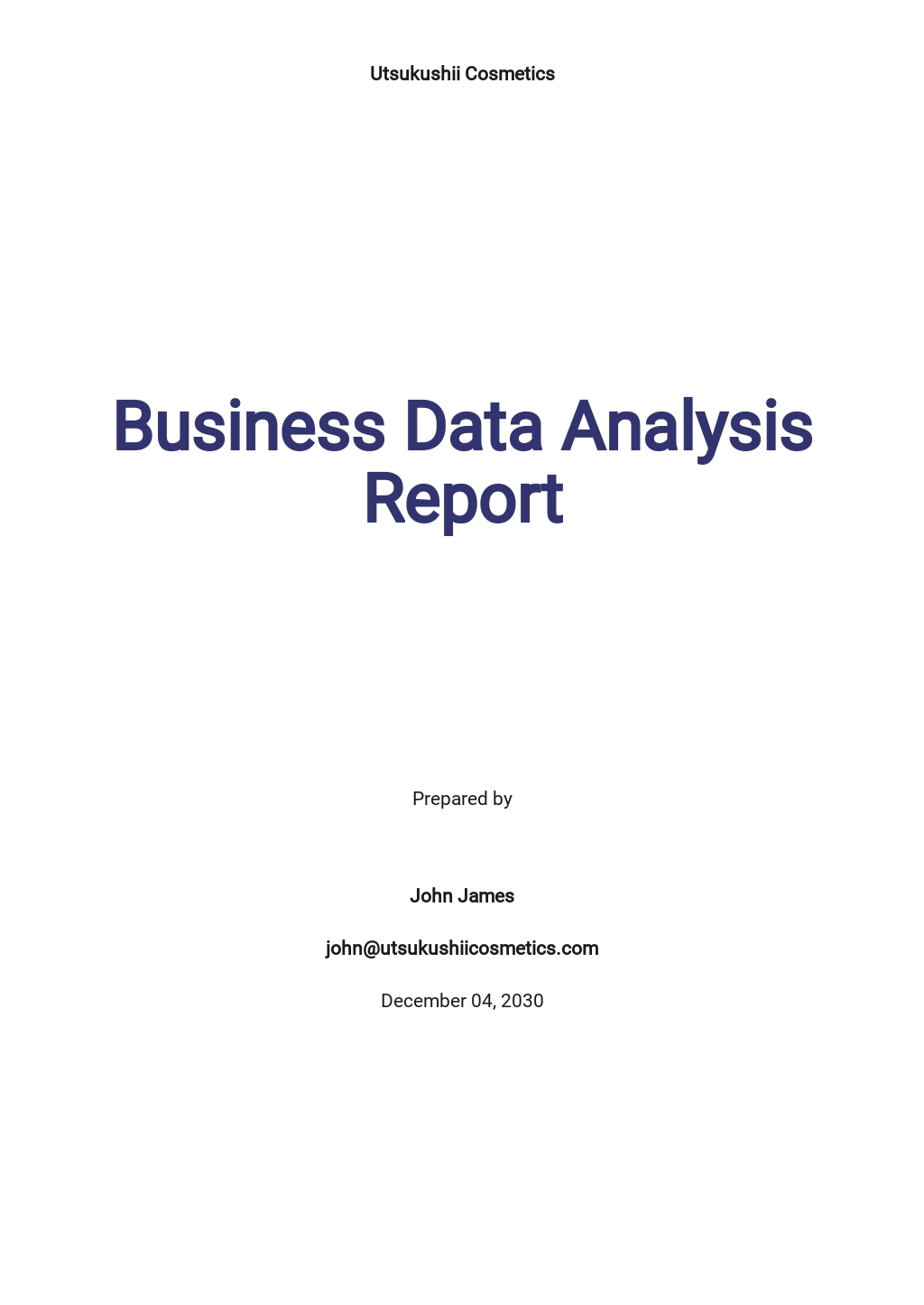 Business Data Analysis Report Template.jpe