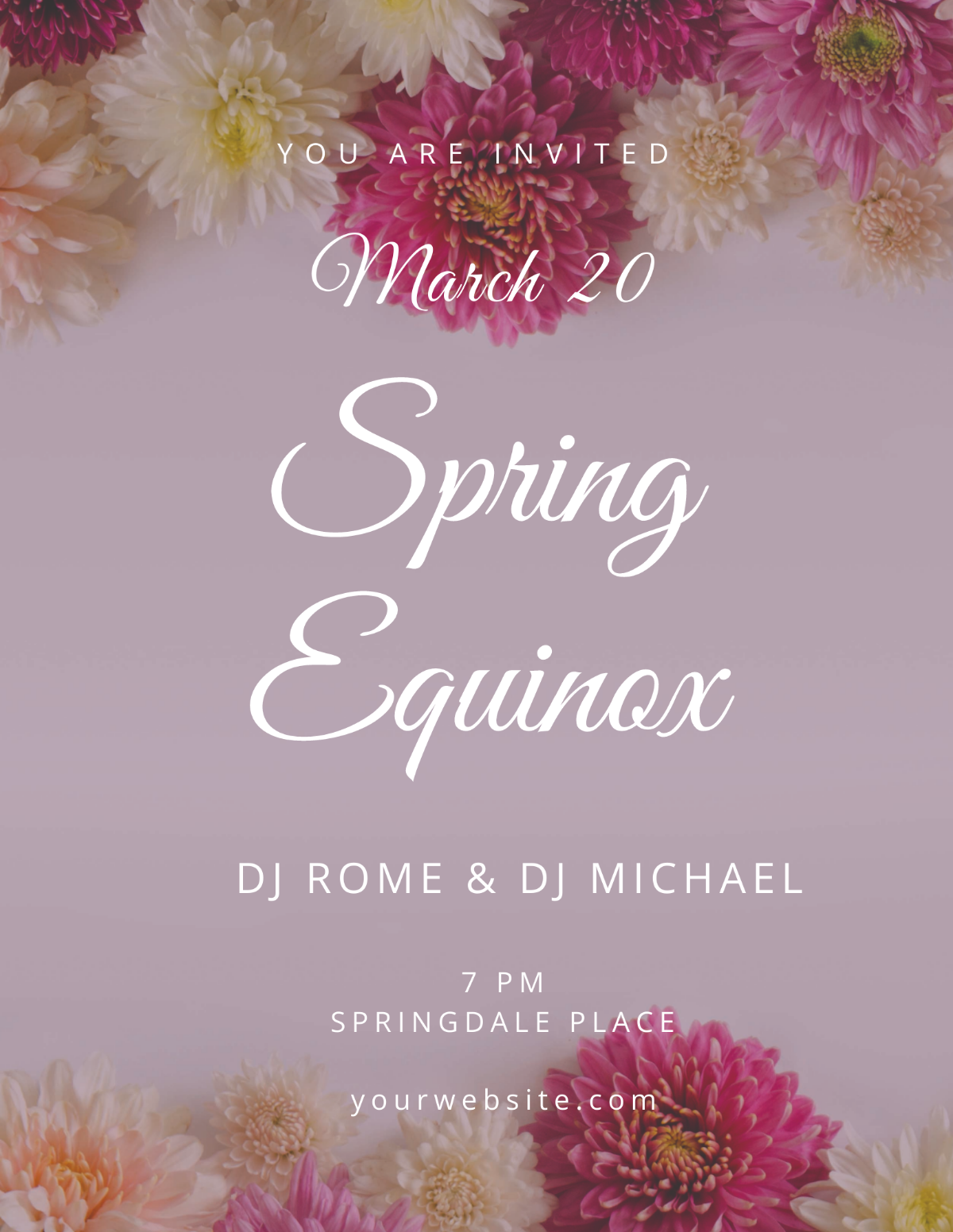 Free Spring Equinox Flyer Template