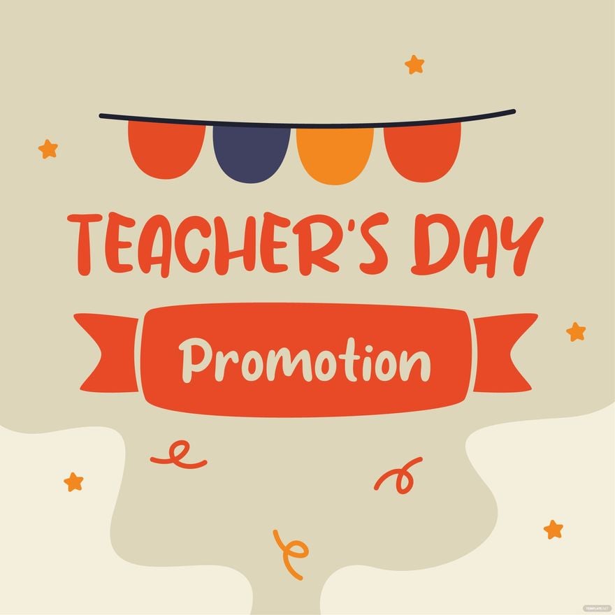 Free Teachers Day Promotional Clip Art in Illustrator, PSD, EPS, SVG, JPG, PNG