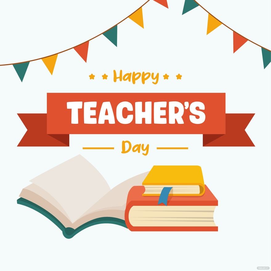 Happy Teachers Day Wish Clip Art in Illustrator, PSD, EPS, SVG, JPG, PNG