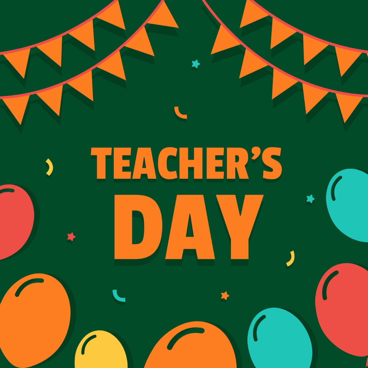 Teachers Day Congratulations Clip Art Template