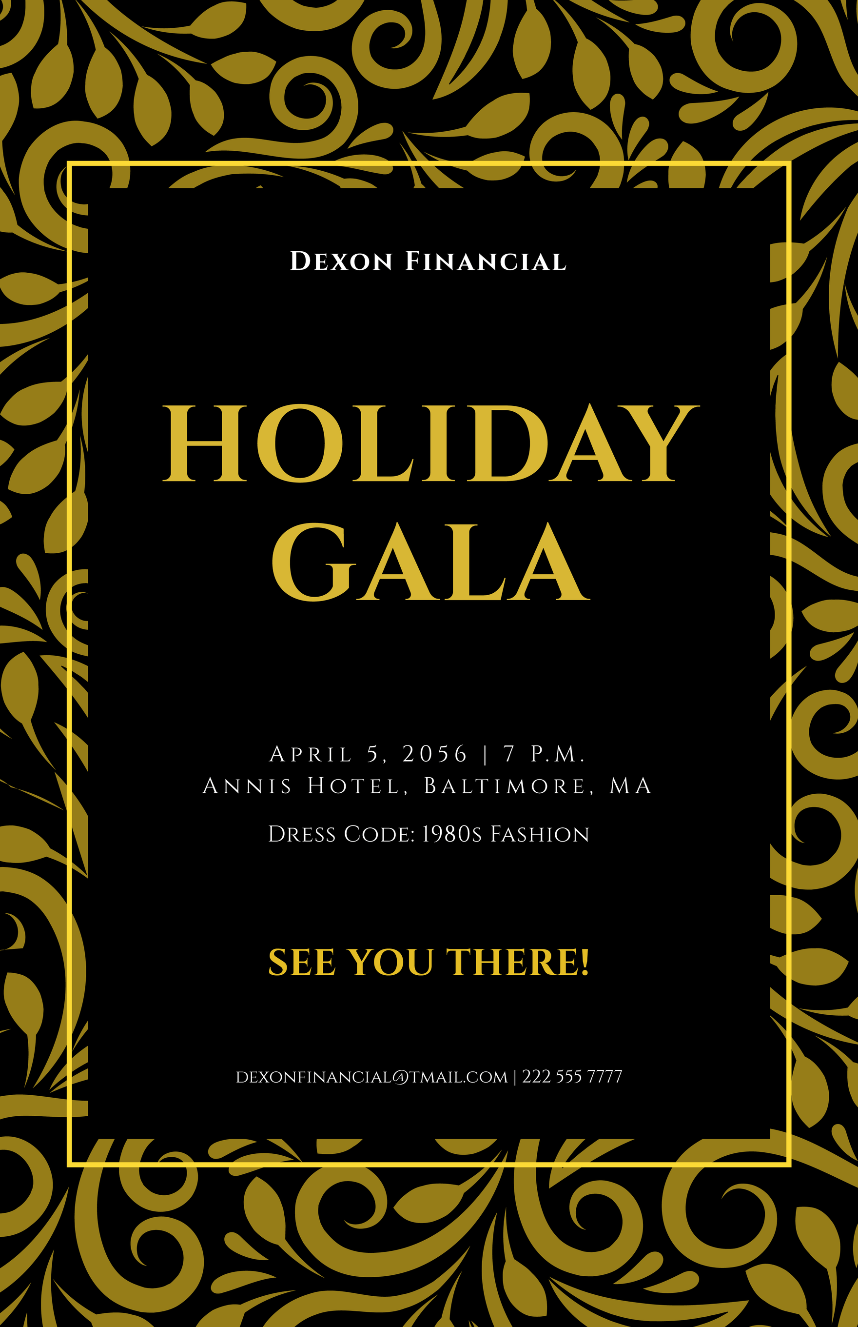 Holiday Gala Poster Template