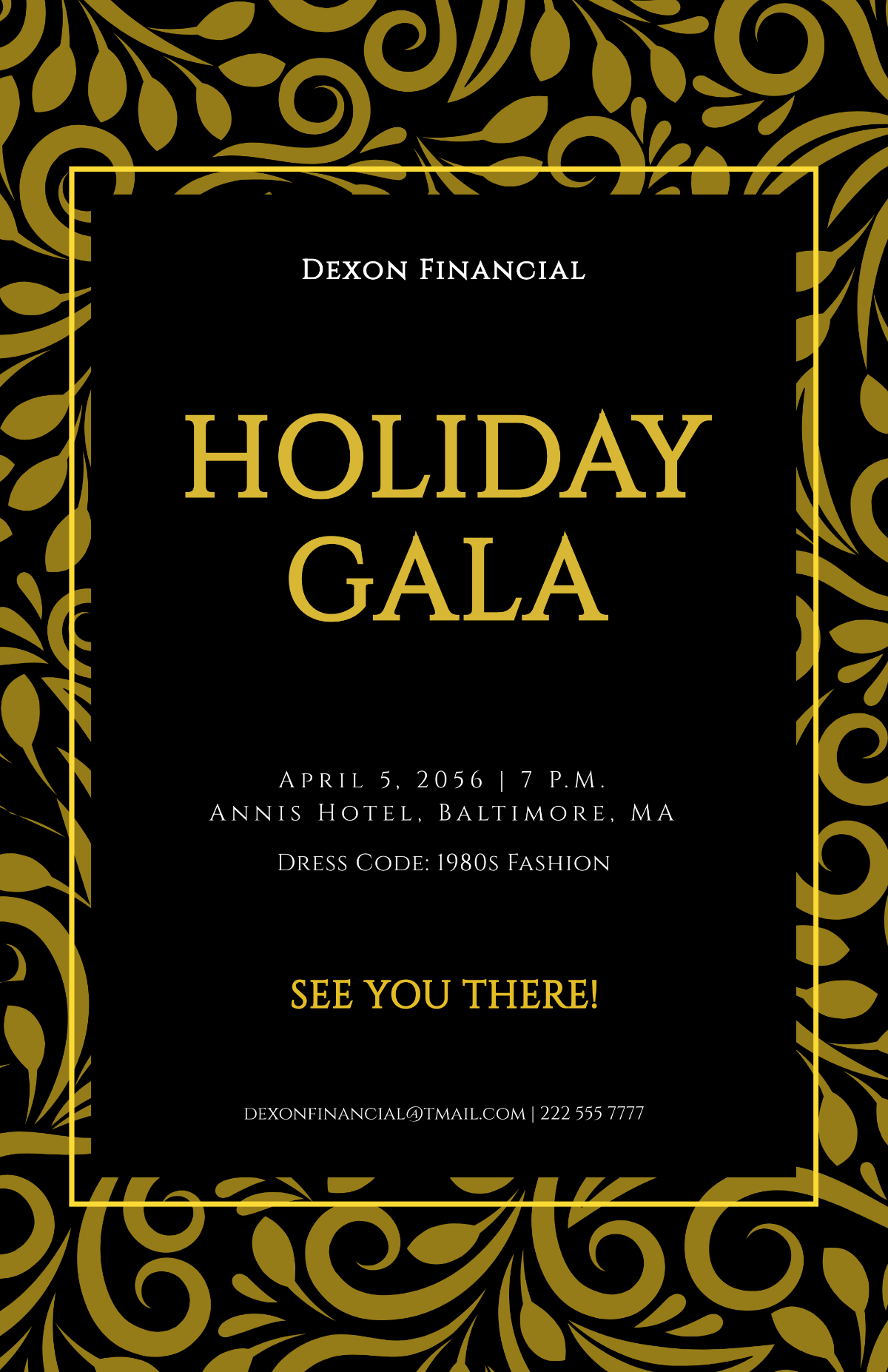Holiday Gala Poster Template