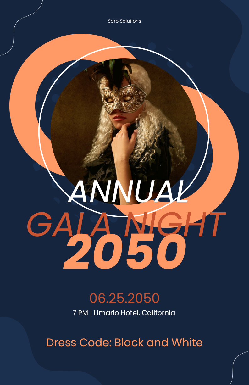 Free Golden Gala Poster Template - Google Docs, Illustrator, Word ...