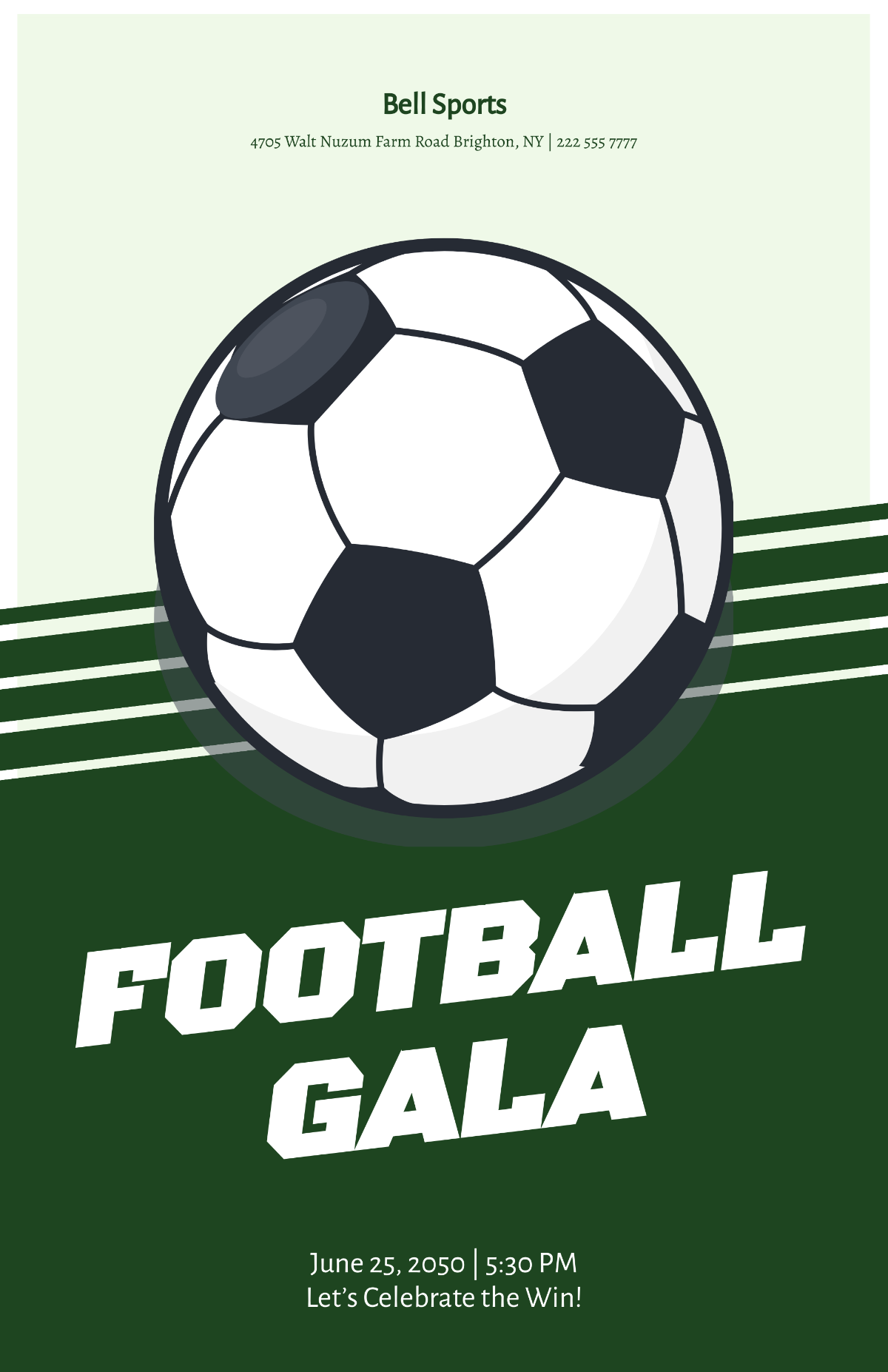 Football Gala Poster Template - Edit Online & Download