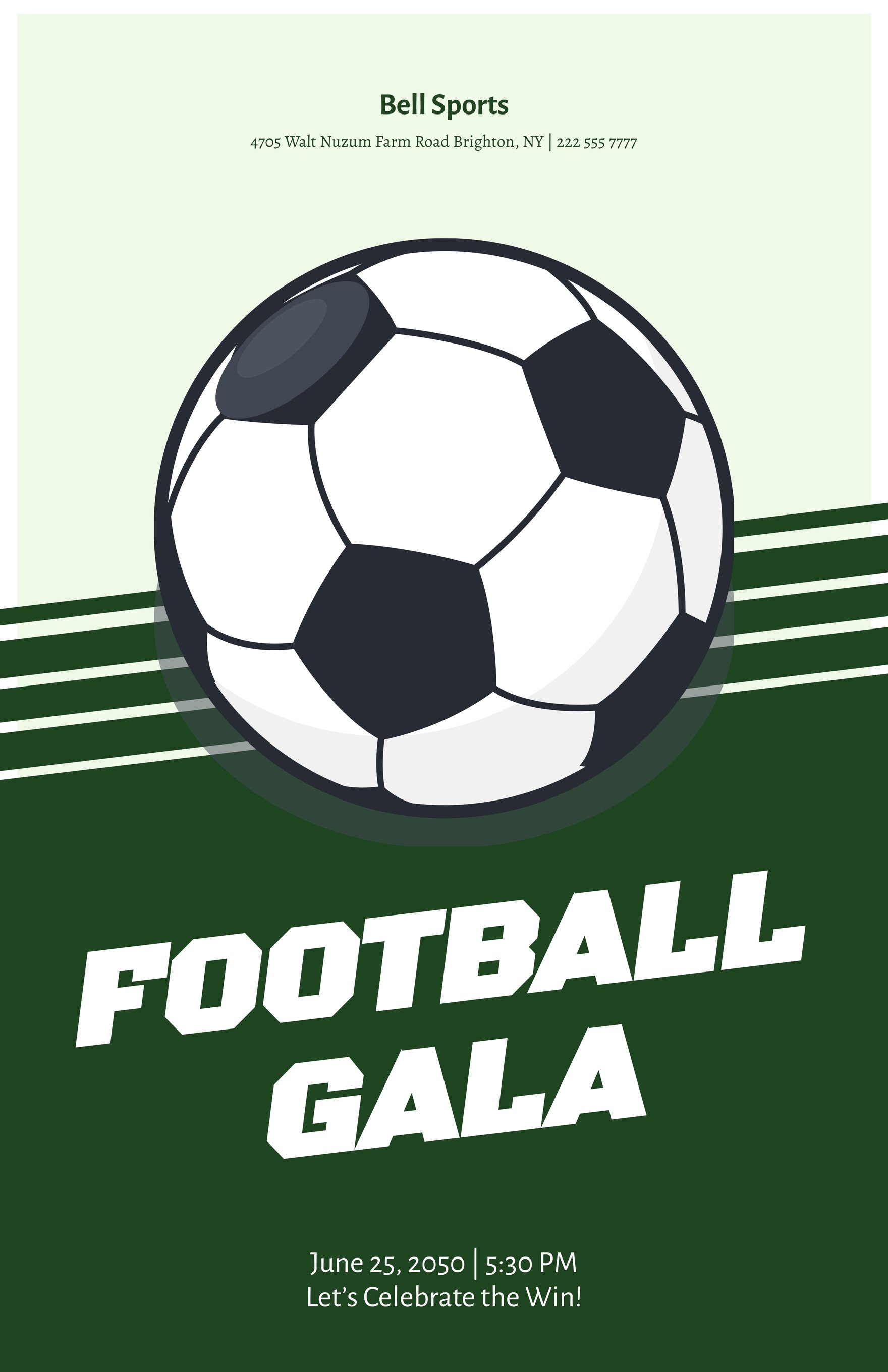 Football Gala Poster Template