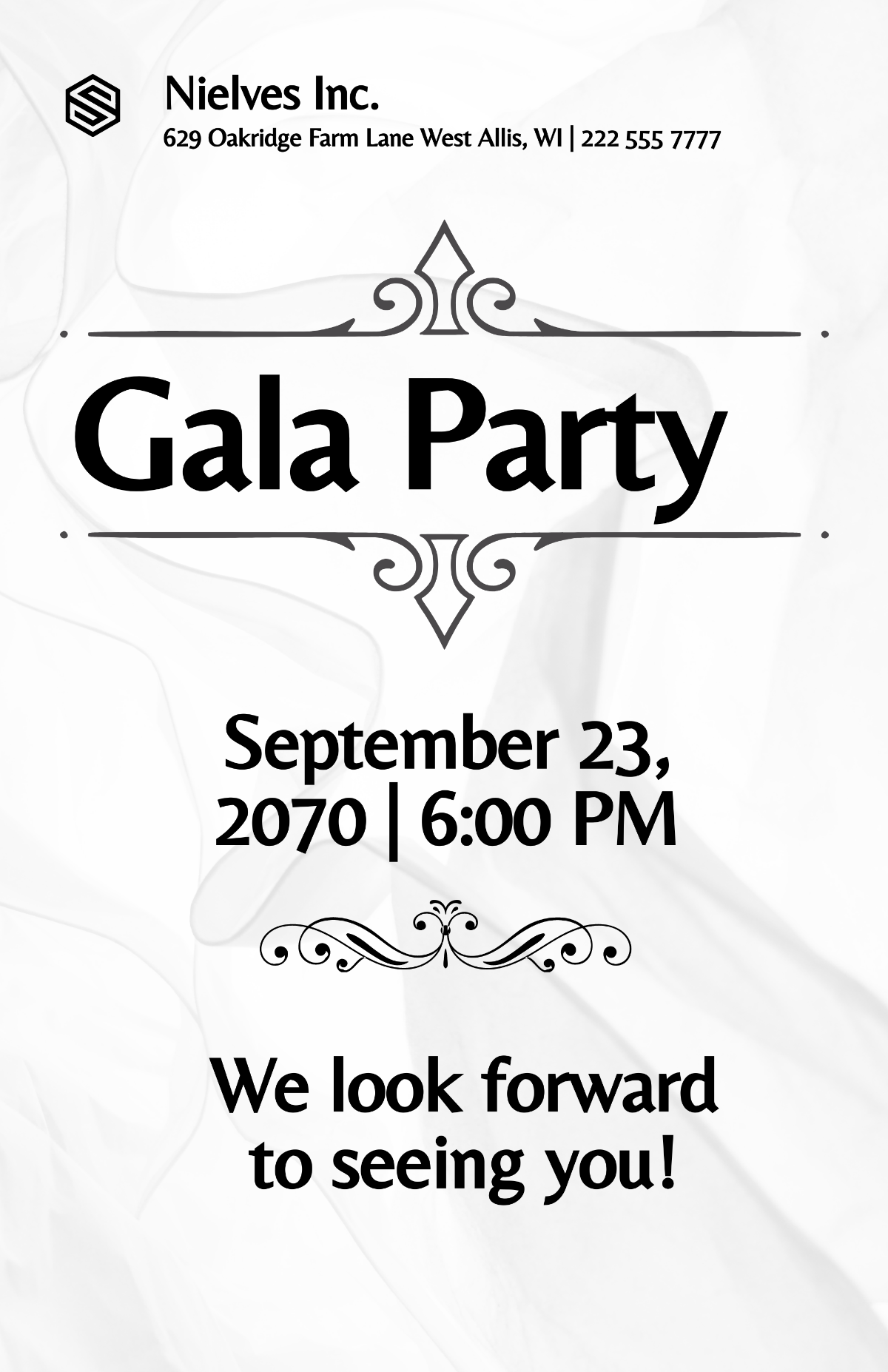 Simple Gala Poster Template