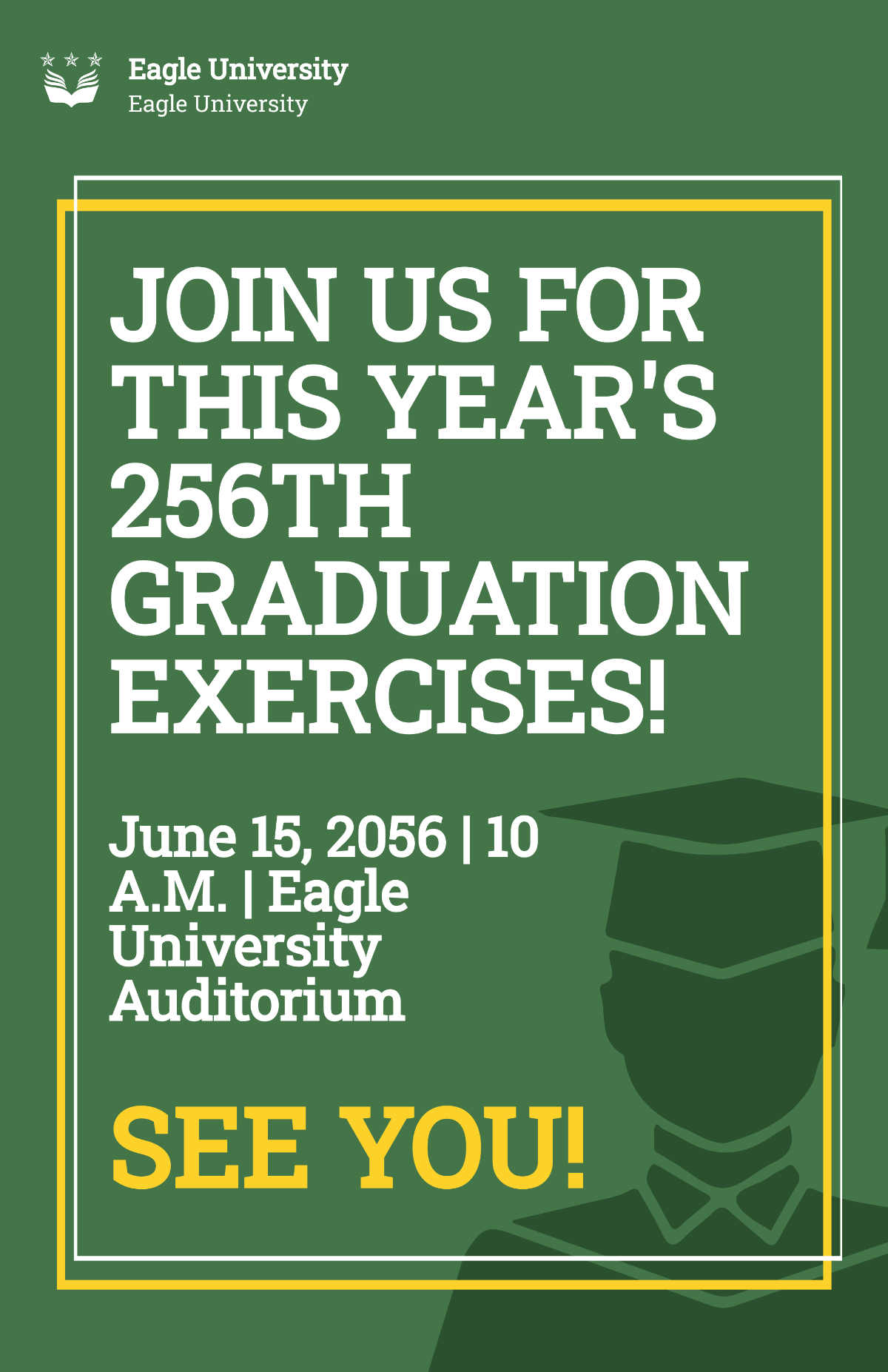 Graduation Poster Template