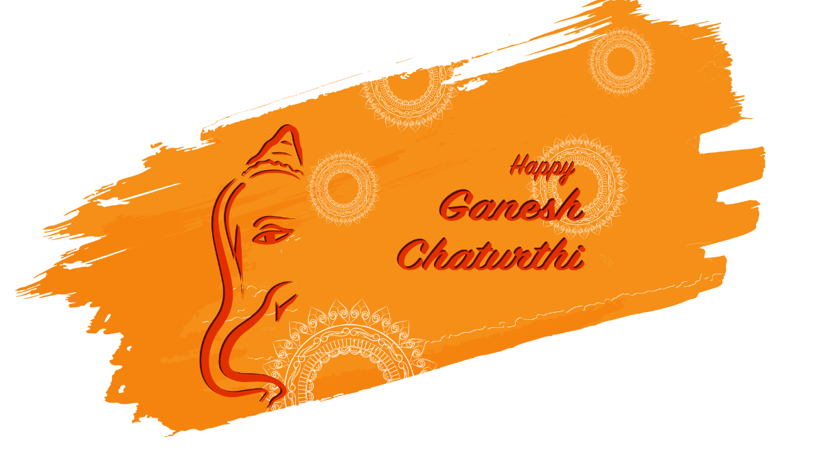 Happy Ganesh Chaturthi Background Template