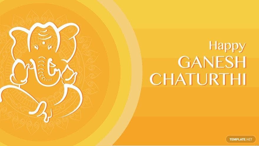 Ganesh Chaturthi Background Vector