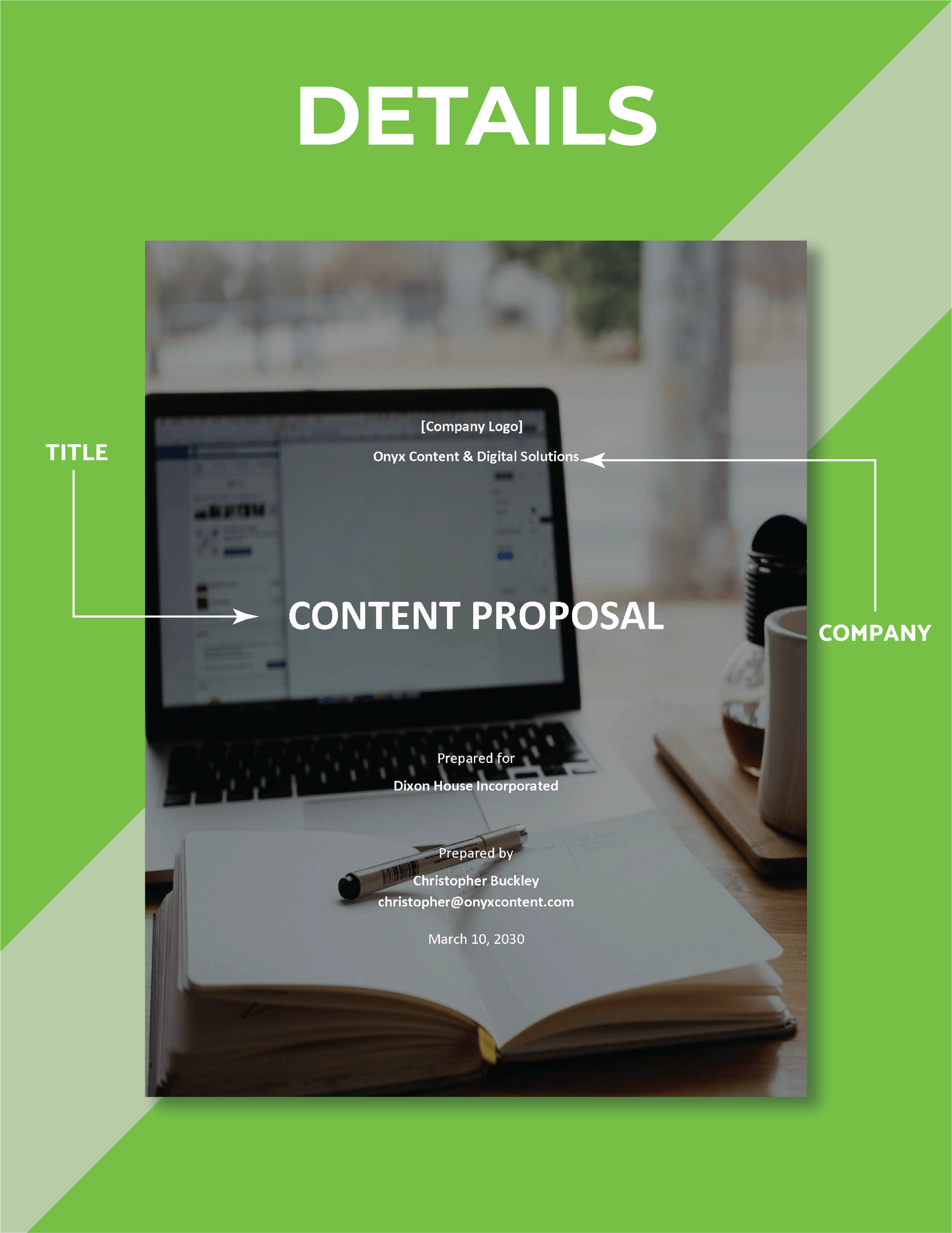 Content Writing Proposal Template
