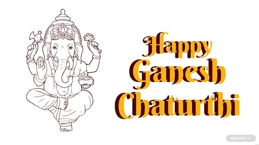 Ganesh Chaturthi Drawing background