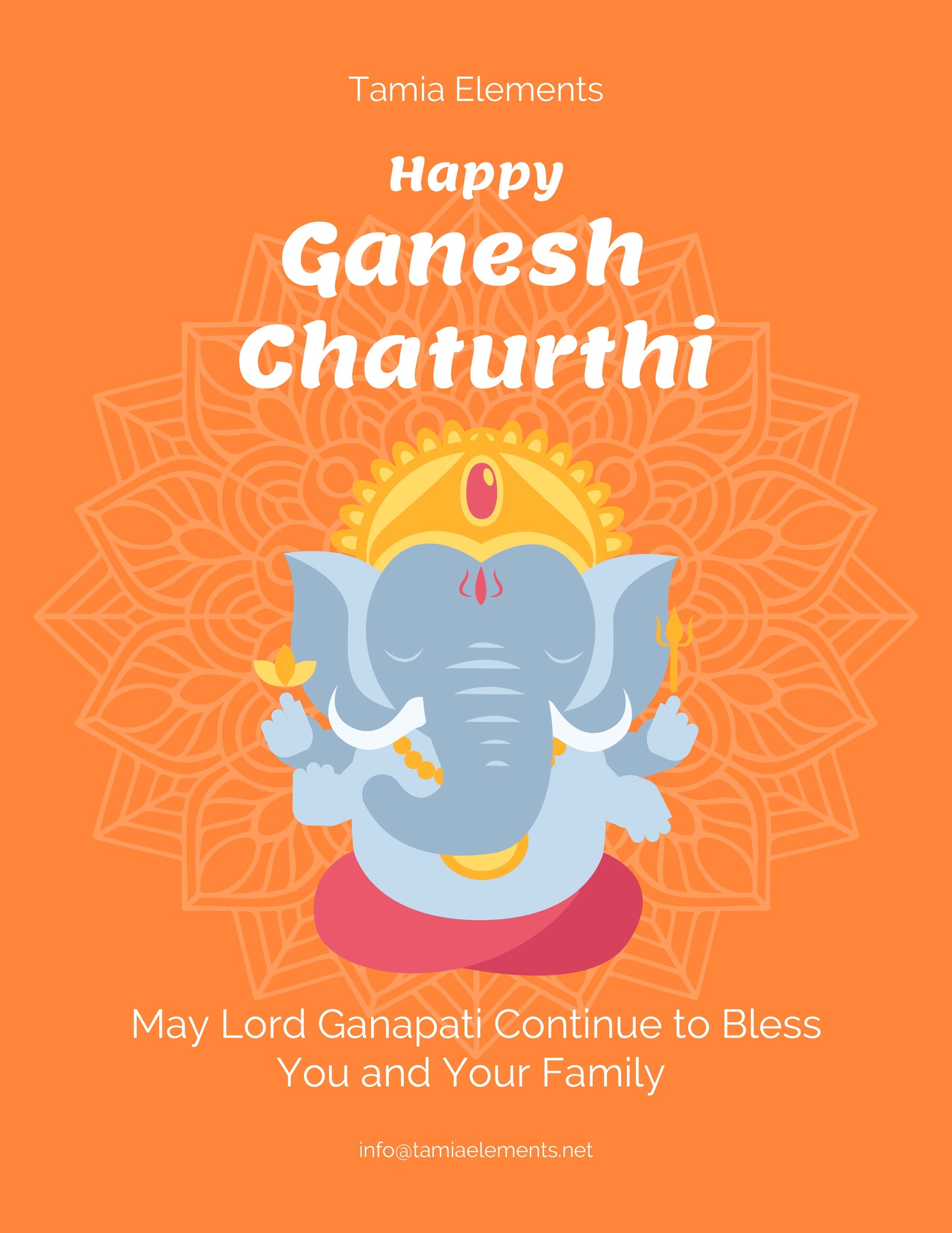 Happy Ganesh Chaturthi Flyer