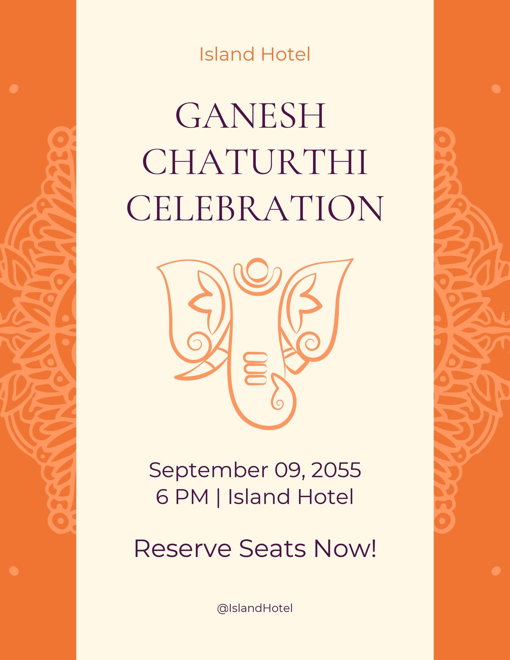 Blank Ganesh Chaturthi Flyer