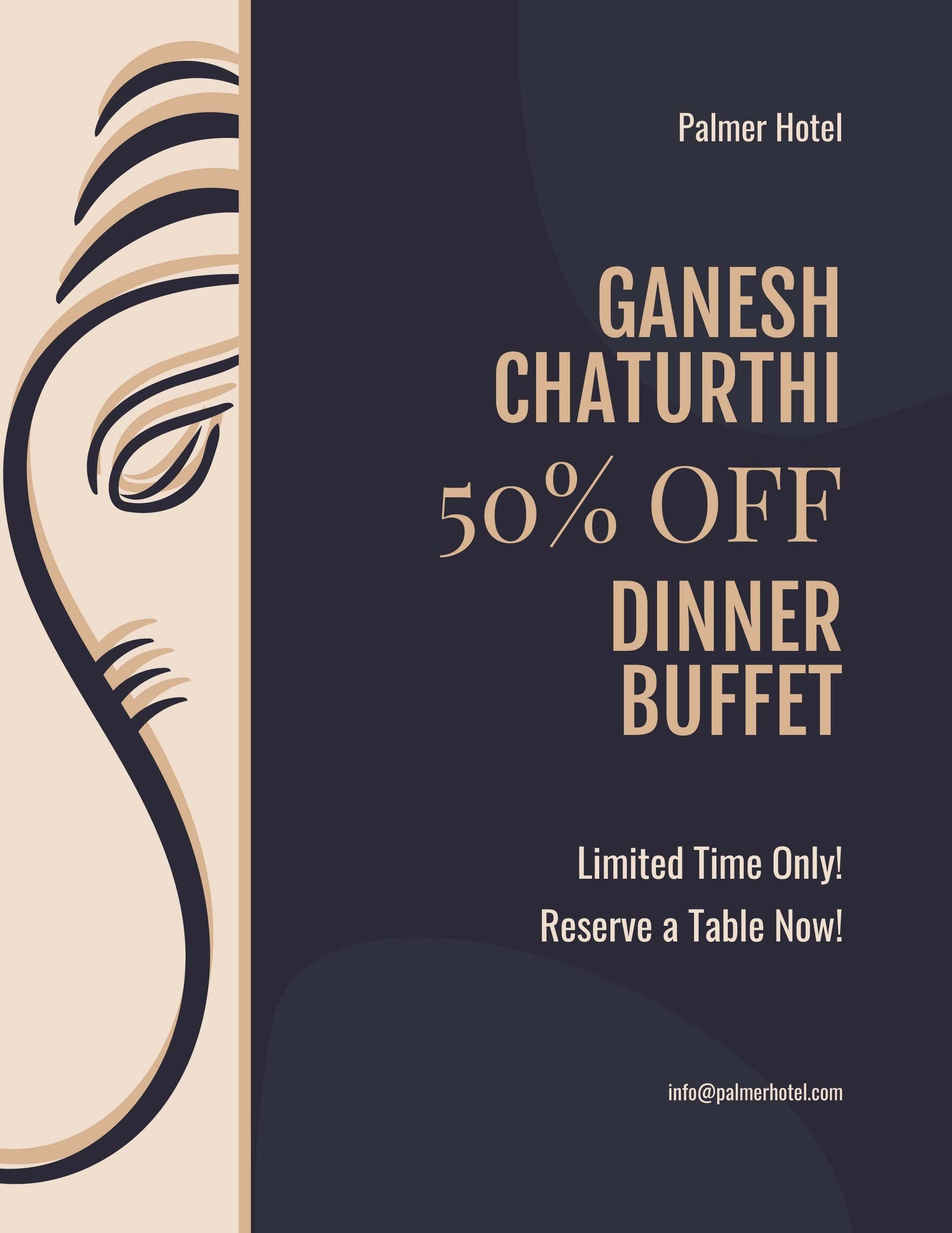Ganesh Chaturthi Advertising Flyer