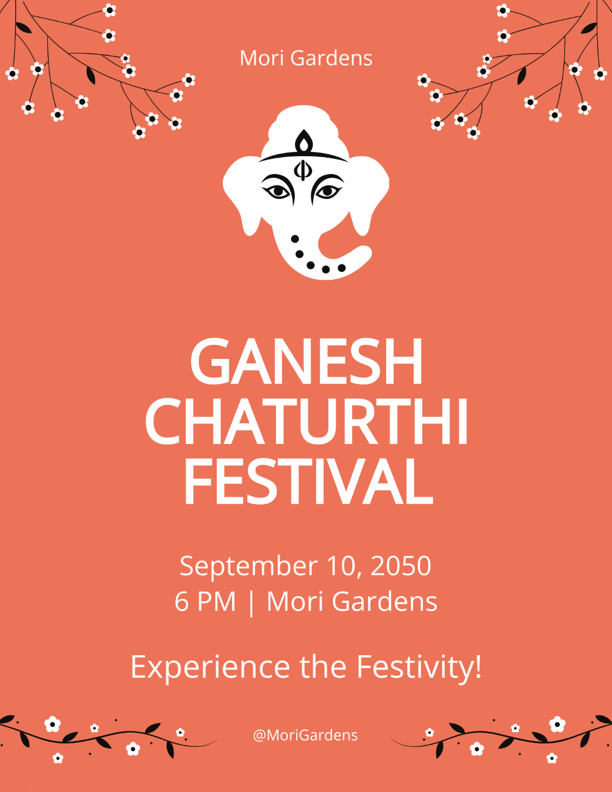 Ganesh Chaturthi Event Flyer Template