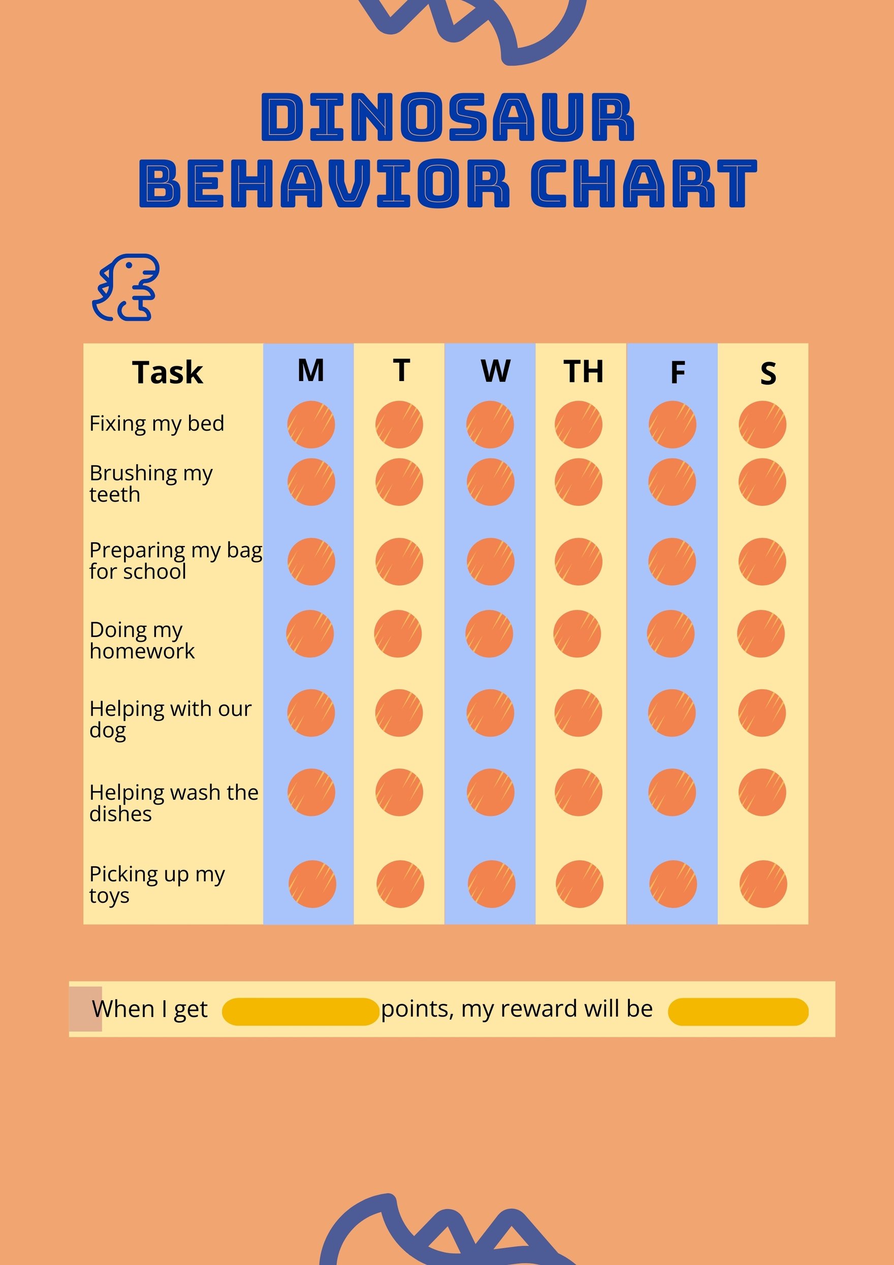 dinosaur-behavior-chart-illustrator-pdf-template