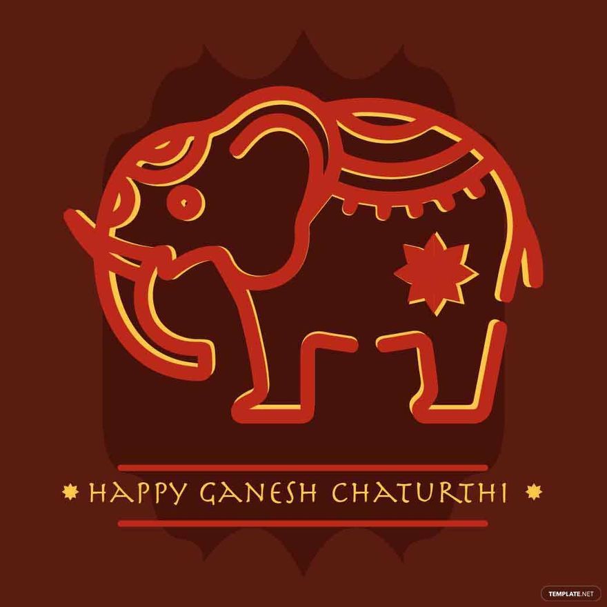 Happy Ganesh Chaturthi Illustration