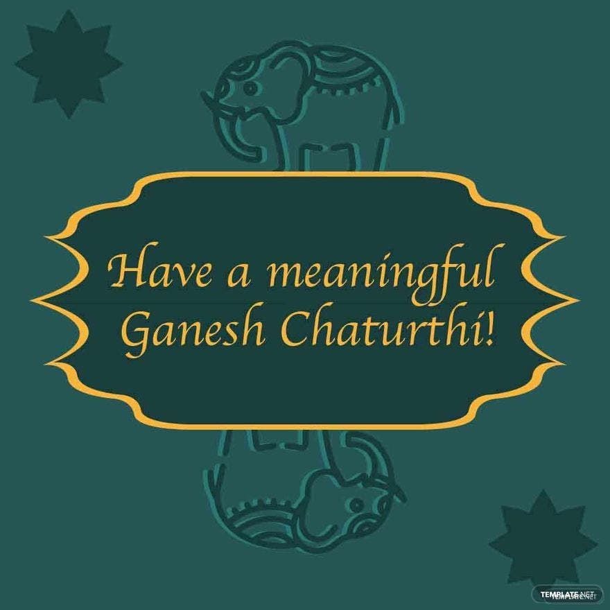 Ganesh Chaturthi Wishes Vector