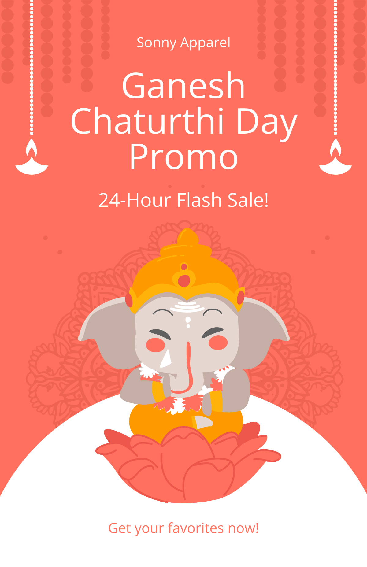 Ganesh Chaturthi Day Poster Template