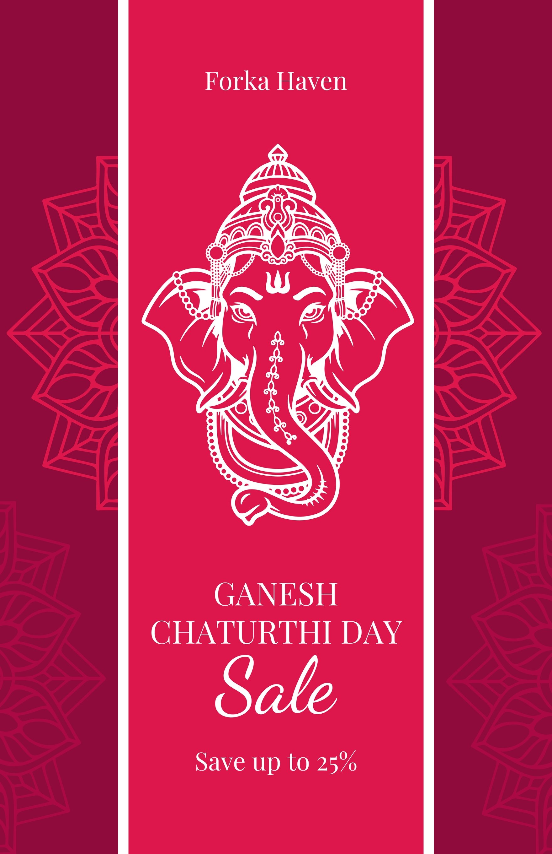Ganesh Chaturthi Advertisement Poster
