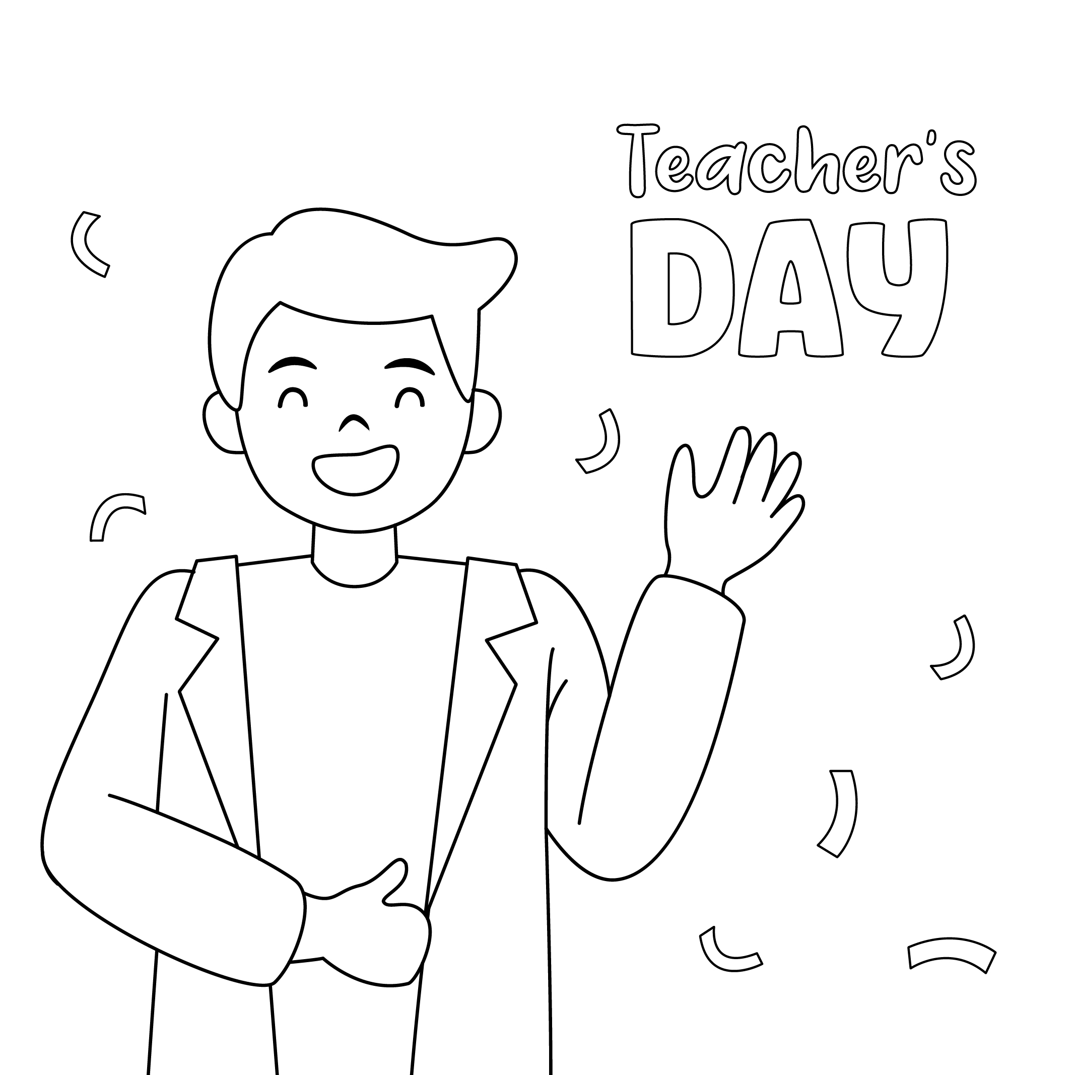 World Teachers Day Drawing Template - Edit Online & Download Example ...