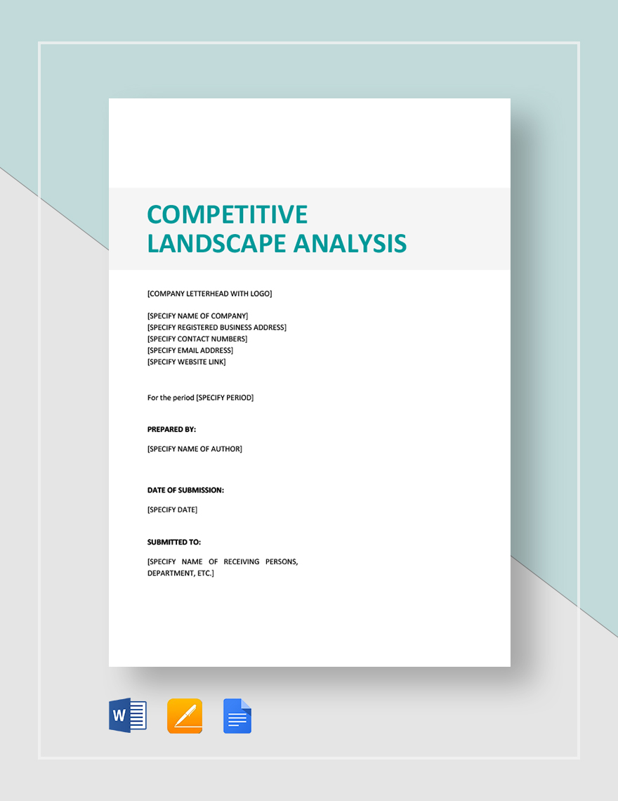 Competitive Landscape Analysis Template