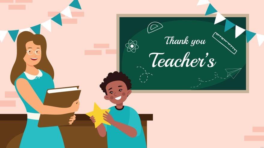 Free Teacher's Appreciation Day Background in Illustrator, EPS, SVG, JPG, PNG