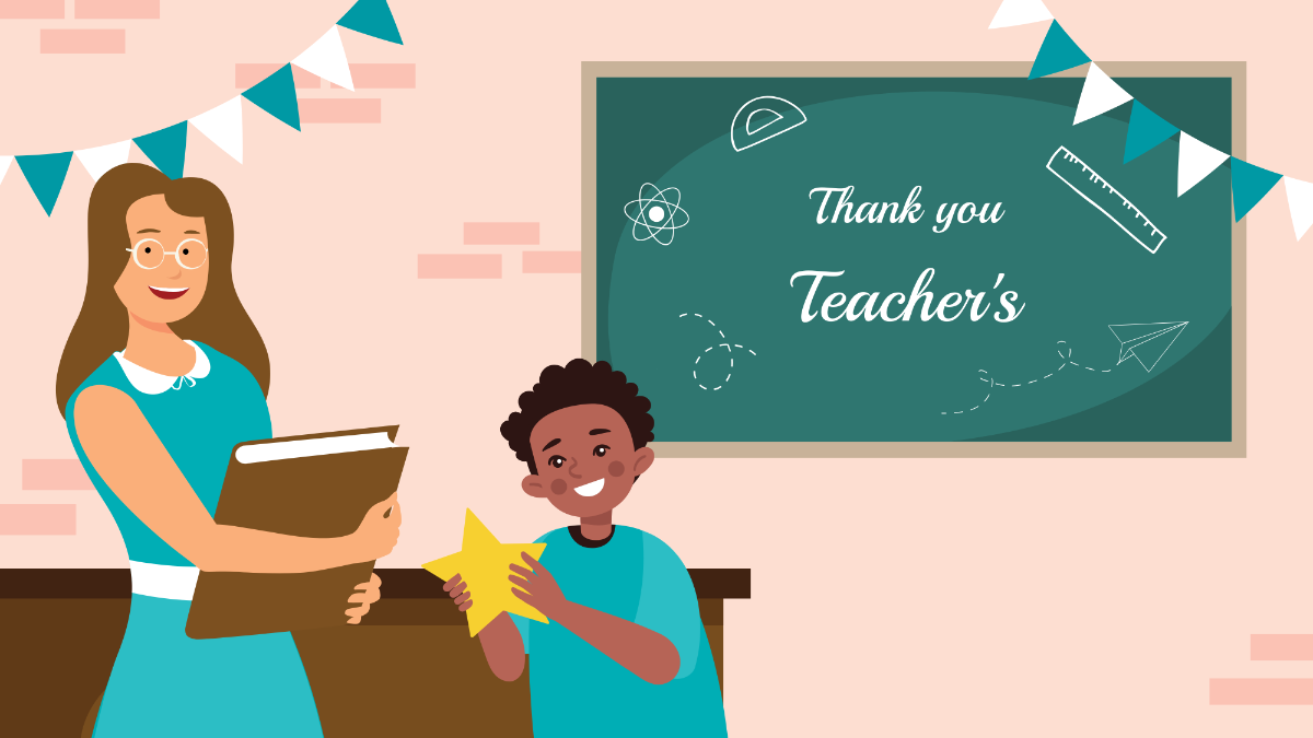 Free Teacher's Appreciation Day Background Template